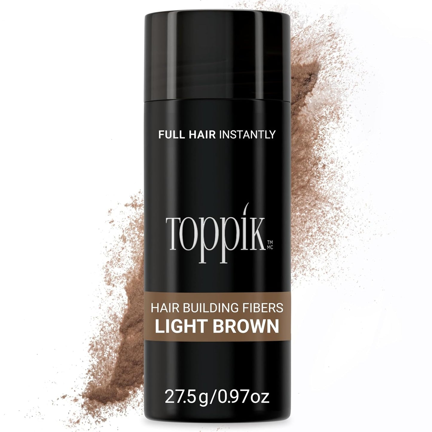 Toppik Hair Building Fibers, Fill in Fine or Thinning Hair Instantly Thicker, Fuller Looking Hair 9 Shades,4 Size Options