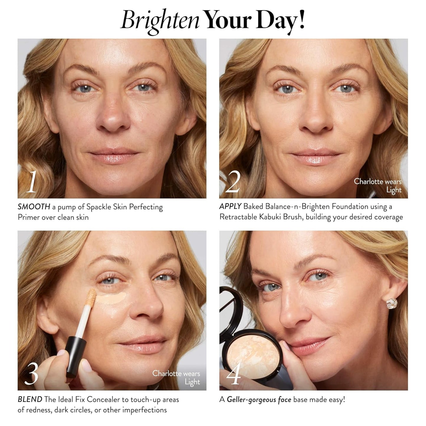 Award-Winning Baked Balance-N-Brighten Color Correcting Powder Foundation - Fair - Buildable Light to Medium Coverage - Demi-Matte Natural Finish