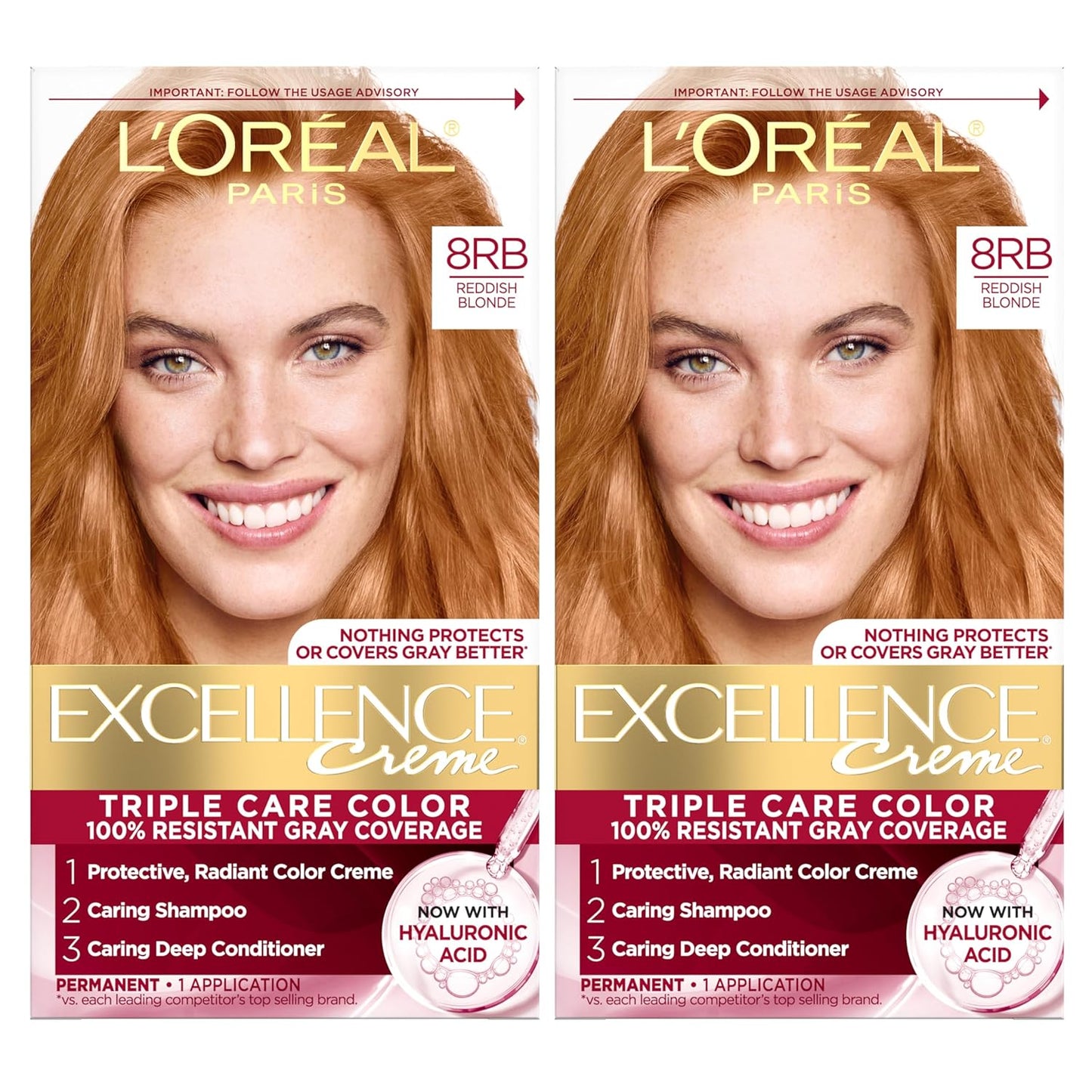 Excellence Crème Permanent Hair Dye, Triple Care Hair Color with Pro-Keratine Complex for 100% Gray Hair Coverage, 4 Dark Brown, 1 Kit