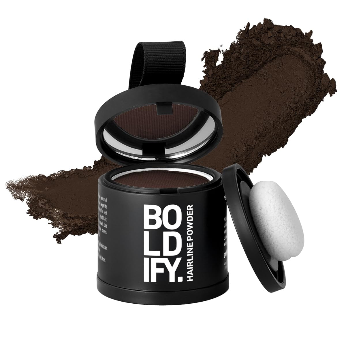 Hairline Powder - Root Touch up Hair Color for Gray Coverage - Bald Spot Concealing Hair Powder for Women & Men - 48-Hour Stain-Proof - Dark Brown