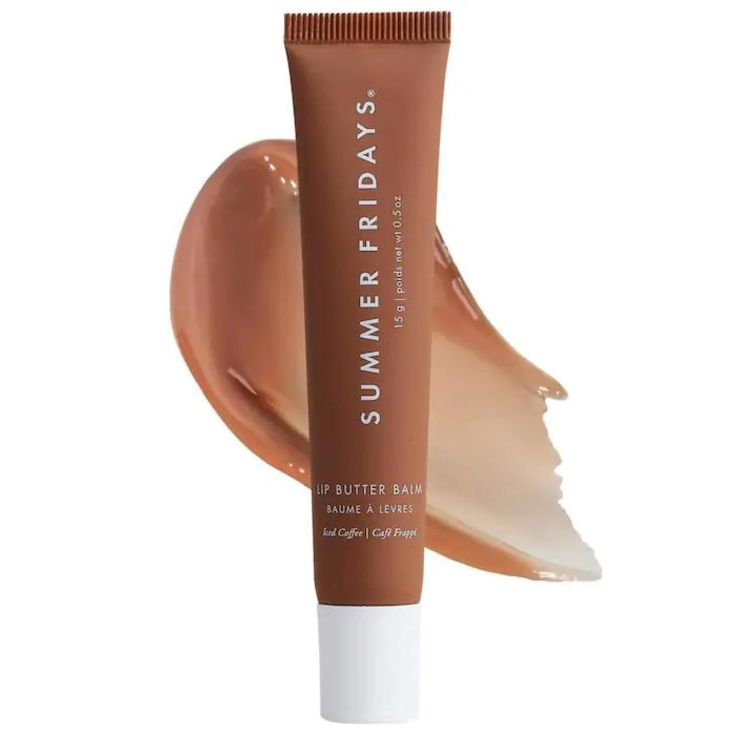 Tinted Lip Butter Balm - Conditioning Vegan Lip Balm for Instant Moisture, Shine & Hydration - Sheer-Tinted, Soothing Skincare - Pink Sugar (.5 Oz)