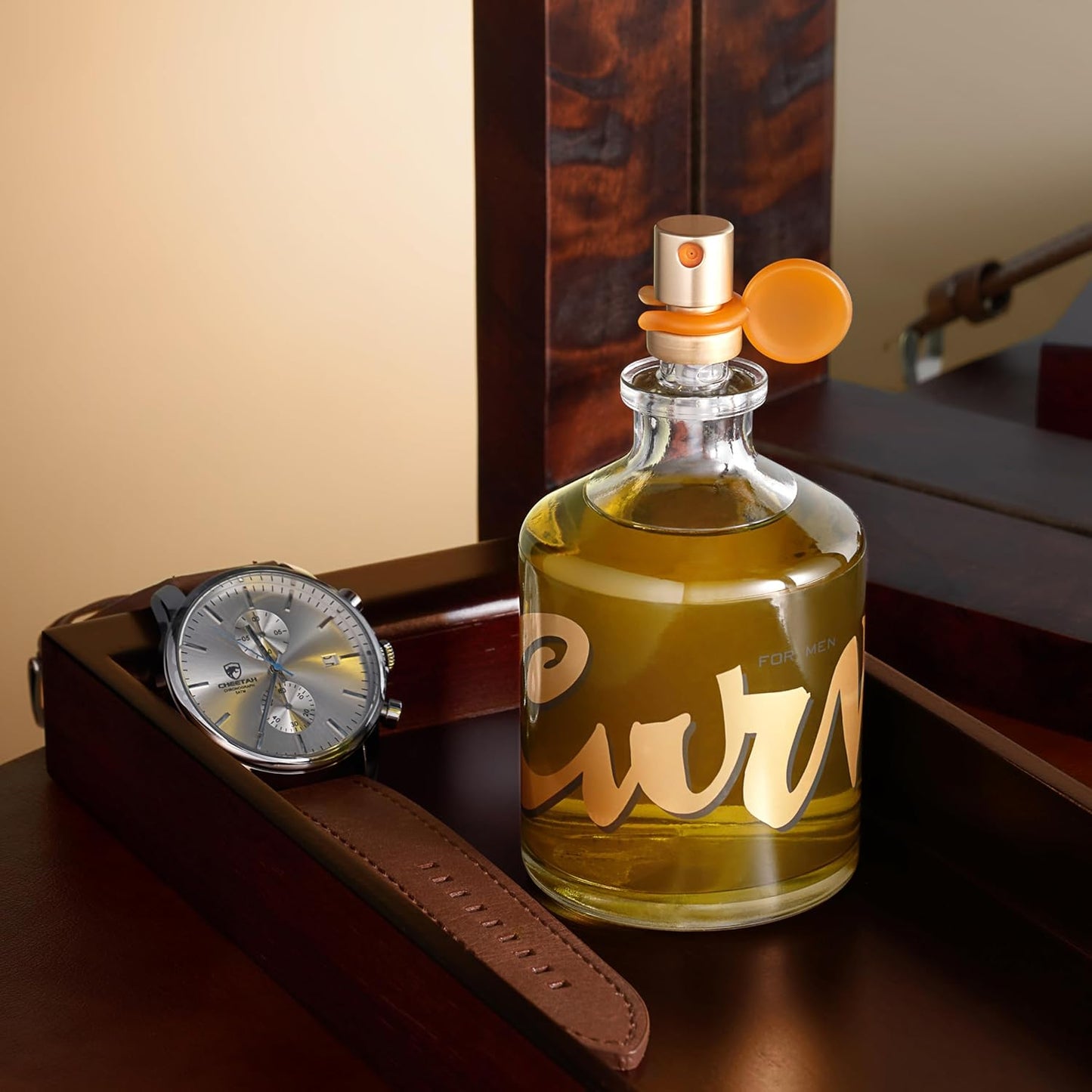 for Men Cologne Spray, Spicy Woody Magnetic Scent for Day or Night, 4.2 Fl Oz