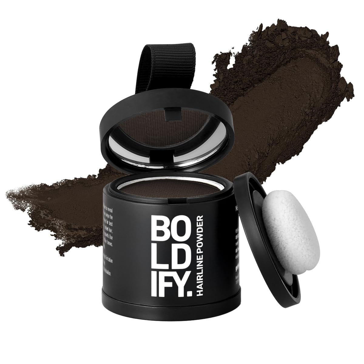Hairline Powder - Root Touch up Hair Color for Gray Coverage - Bald Spot Concealing Hair Powder for Women & Men - 48-Hour Stain-Proof - Dark Brown