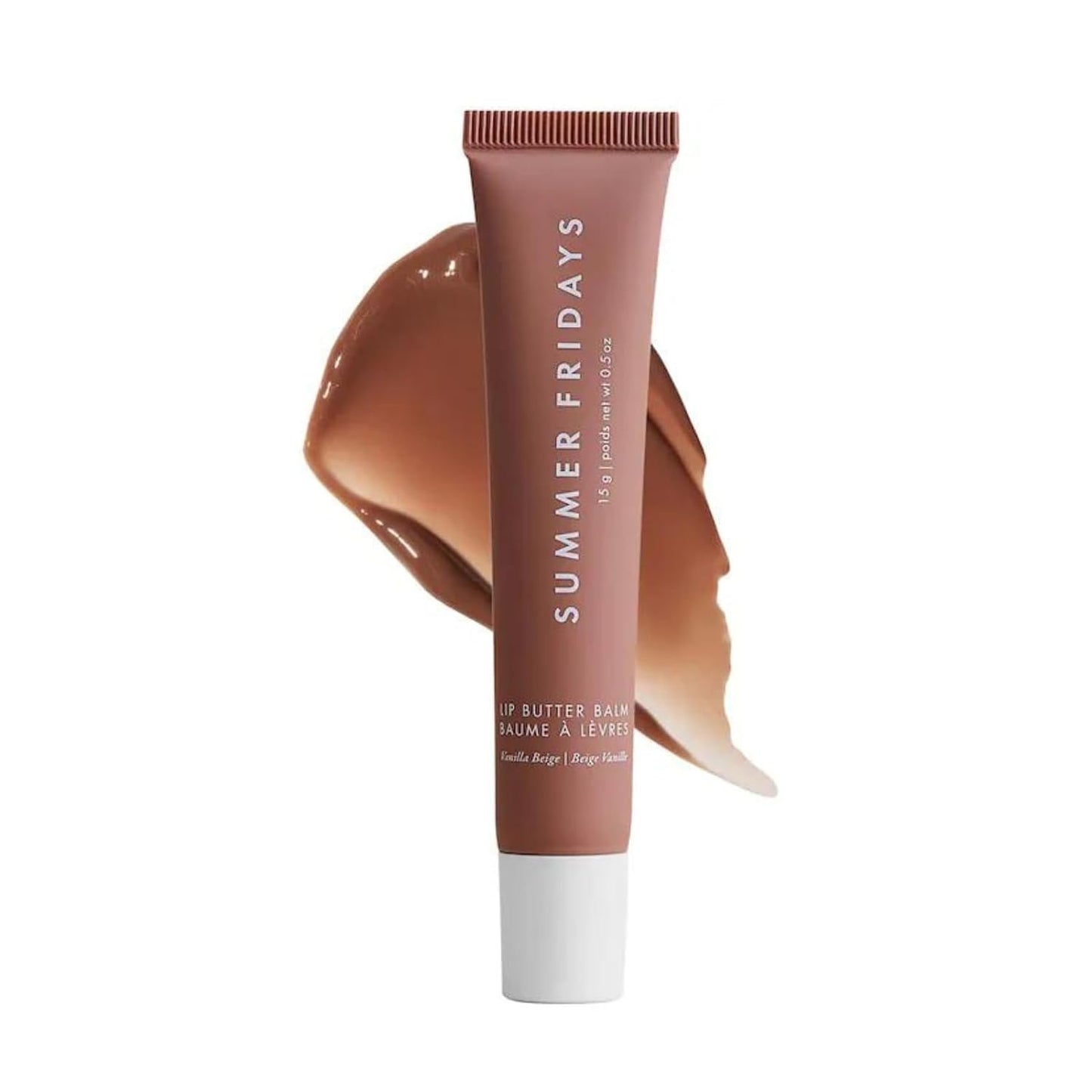 Tinted Lip Butter Balm - Conditioning Vegan Lip Balm for Instant Moisture, Shine & Hydration - Sheer-Tinted, Soothing Skincare - Pink Sugar (.5 Oz)