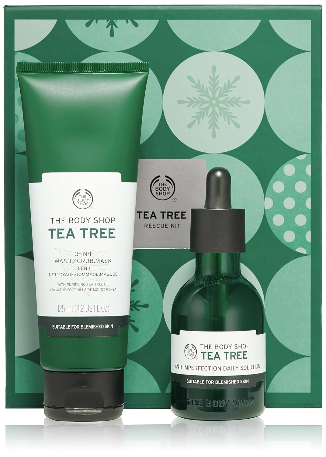 Tea Tree 3 in 1 Wash Scrub & Mask – Purifying Vegan Skincare for Oily, Blemished Skin – 4.2 Oz