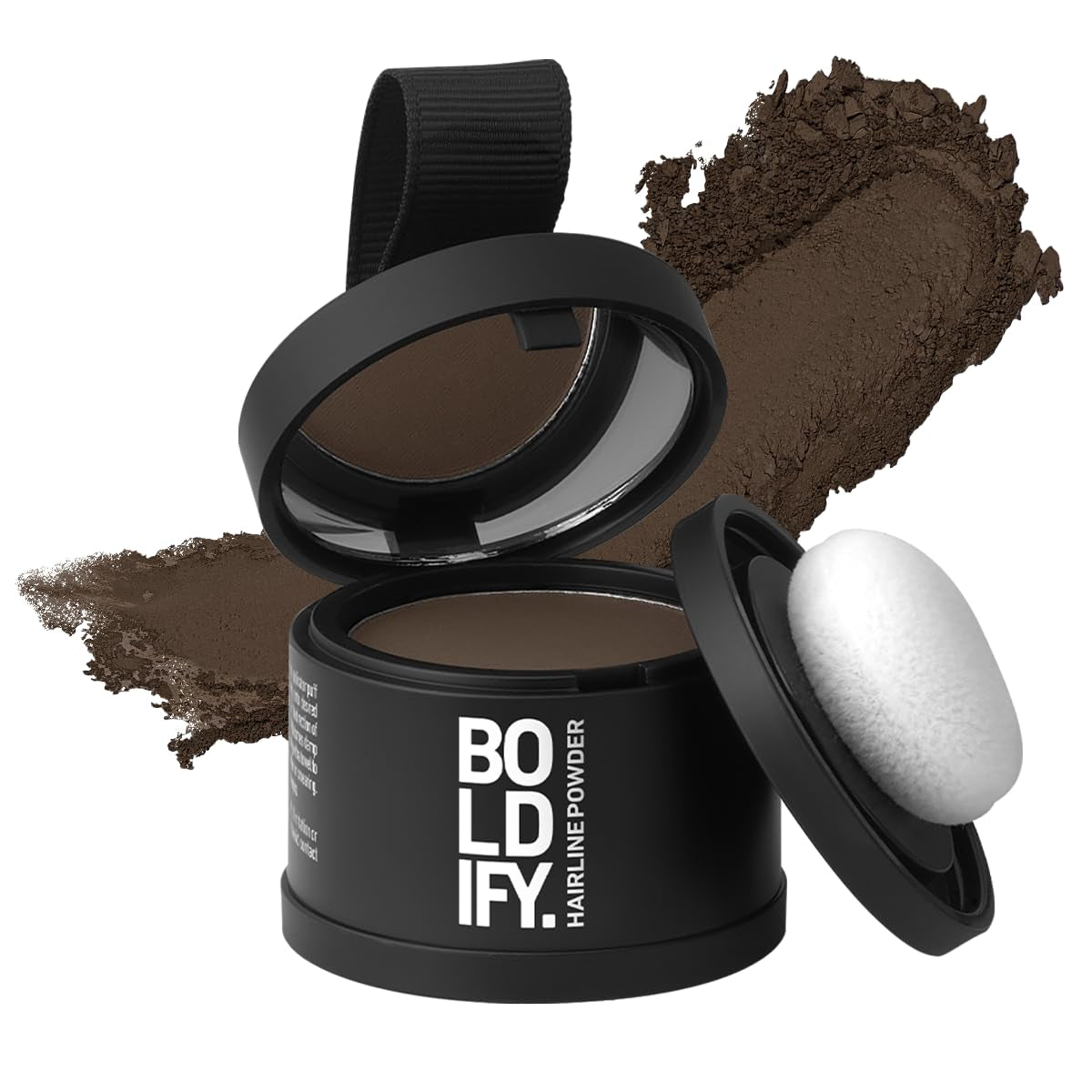 Hairline Powder - Root Touch up Hair Color for Gray Coverage - Bald Spot Concealing Hair Powder for Women & Men - 48-Hour Stain-Proof - Dark Brown
