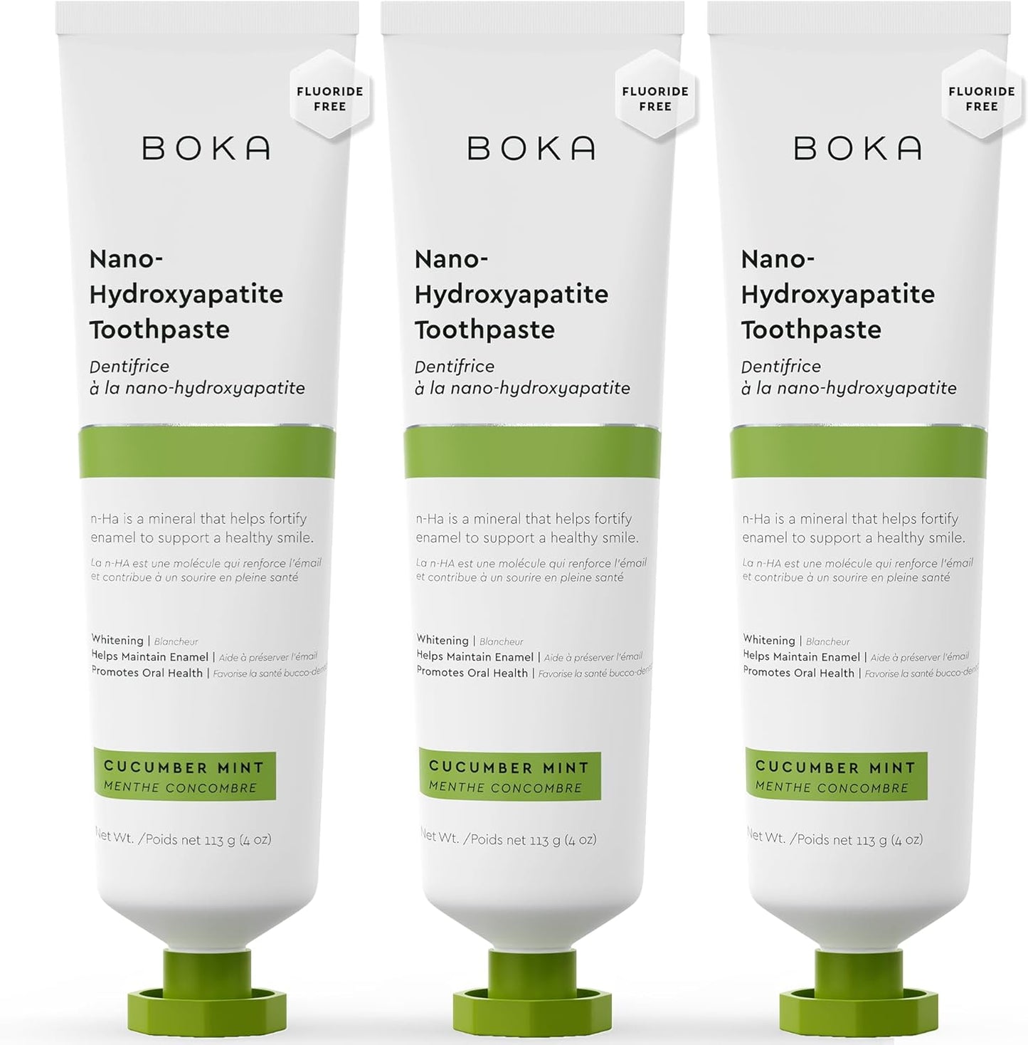 Fluoride Free Toothpaste, Nano Hydroxyapatite Toothpaste, Appropriate for Sensitive Teeth - for Adult, Kids Oral Care - Ela Mint Flavor, 4 Fl Oz 1Pk US Manufactured