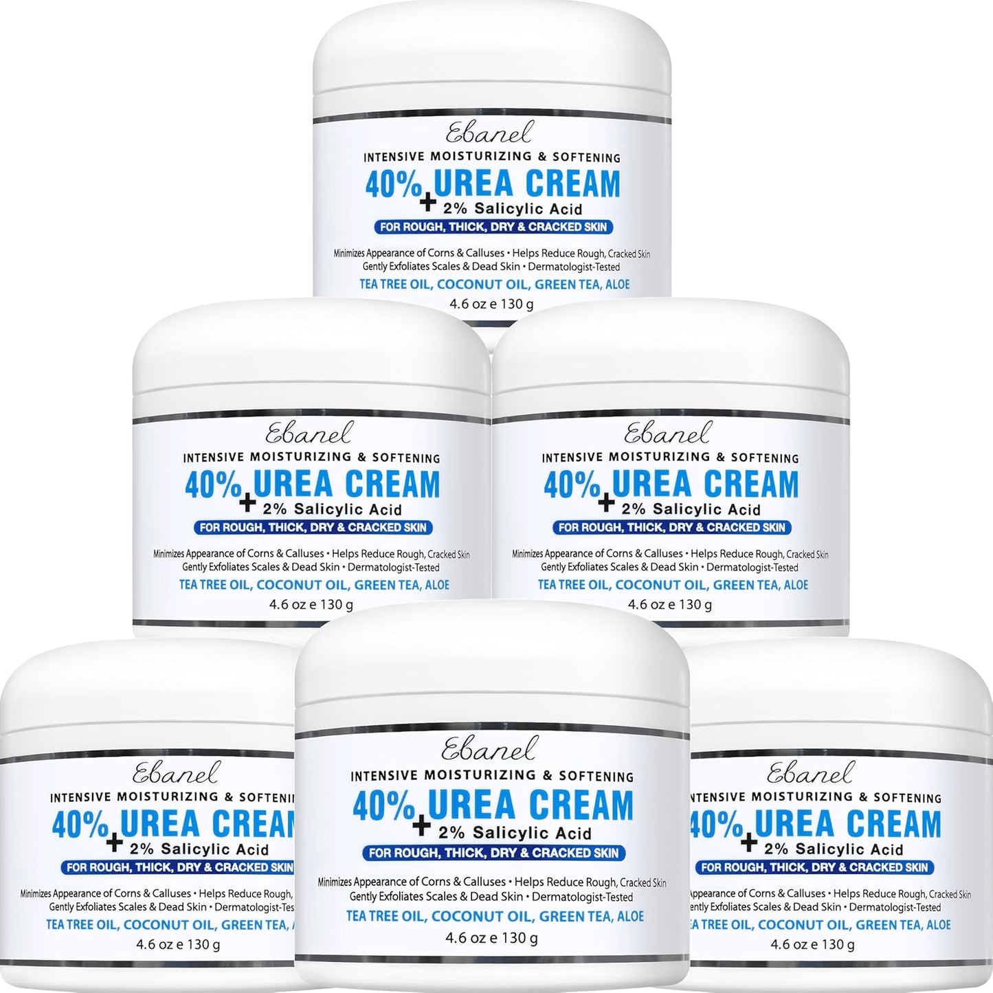 Urea Cream 40% plus Salicylic Acid 2%, Foot Cream for Dry Cracked Heels Feet Knees Elbows Hands, Foot Dead Skin Cuticle Callus Remover Toenail Softener, Keratolytic Skin Barrier Repair