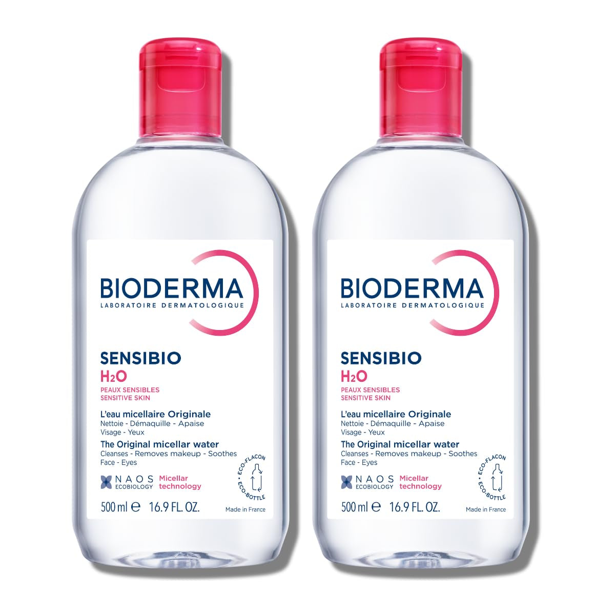 - Sensibio - H2O Micellar Water - Makeup Remover Cleanser - Face Cleanser for Sensitive Skin