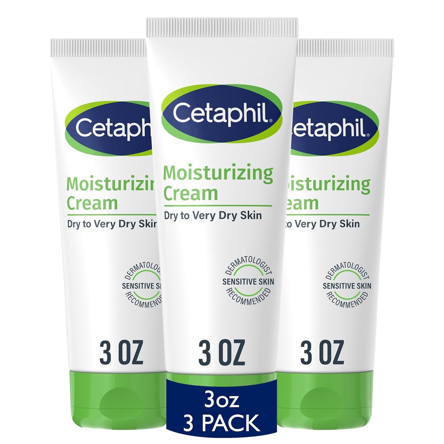 Face & Body Moisturizer, Hydrating Moisturizing Cream for Dry to Very Dry, Sensitive Skin, NEW 16 Oz 2 Pack, Fragrance Free, Non-Comedogenic, Non-Greasy