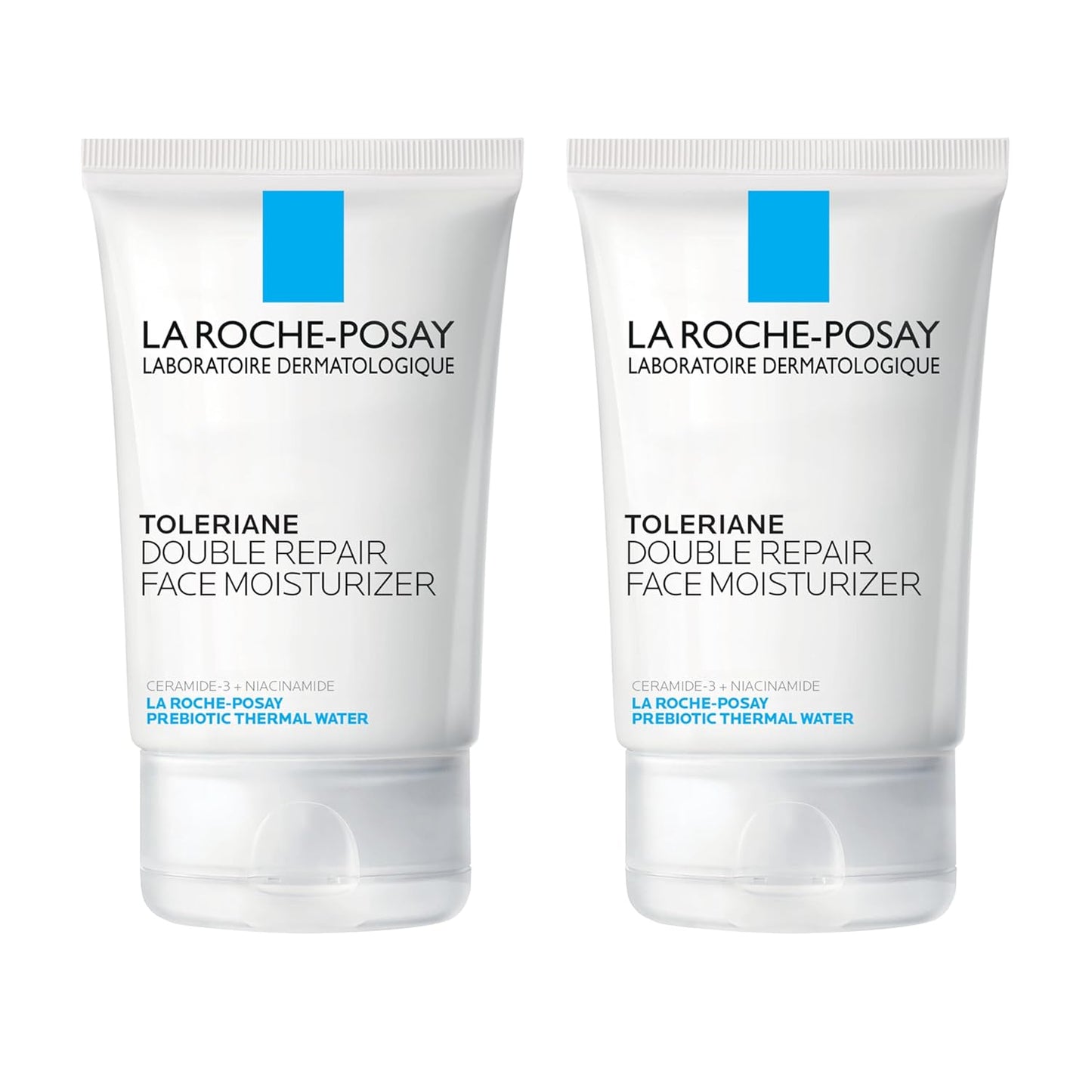 Toleriane Double Repair Face Moisturizer, Daily Moisturizer Face Cream with Ceramide & Niacinamide for All Skin Types, Immediate Comfort & Long Lasting Hydration, Fragrance Free