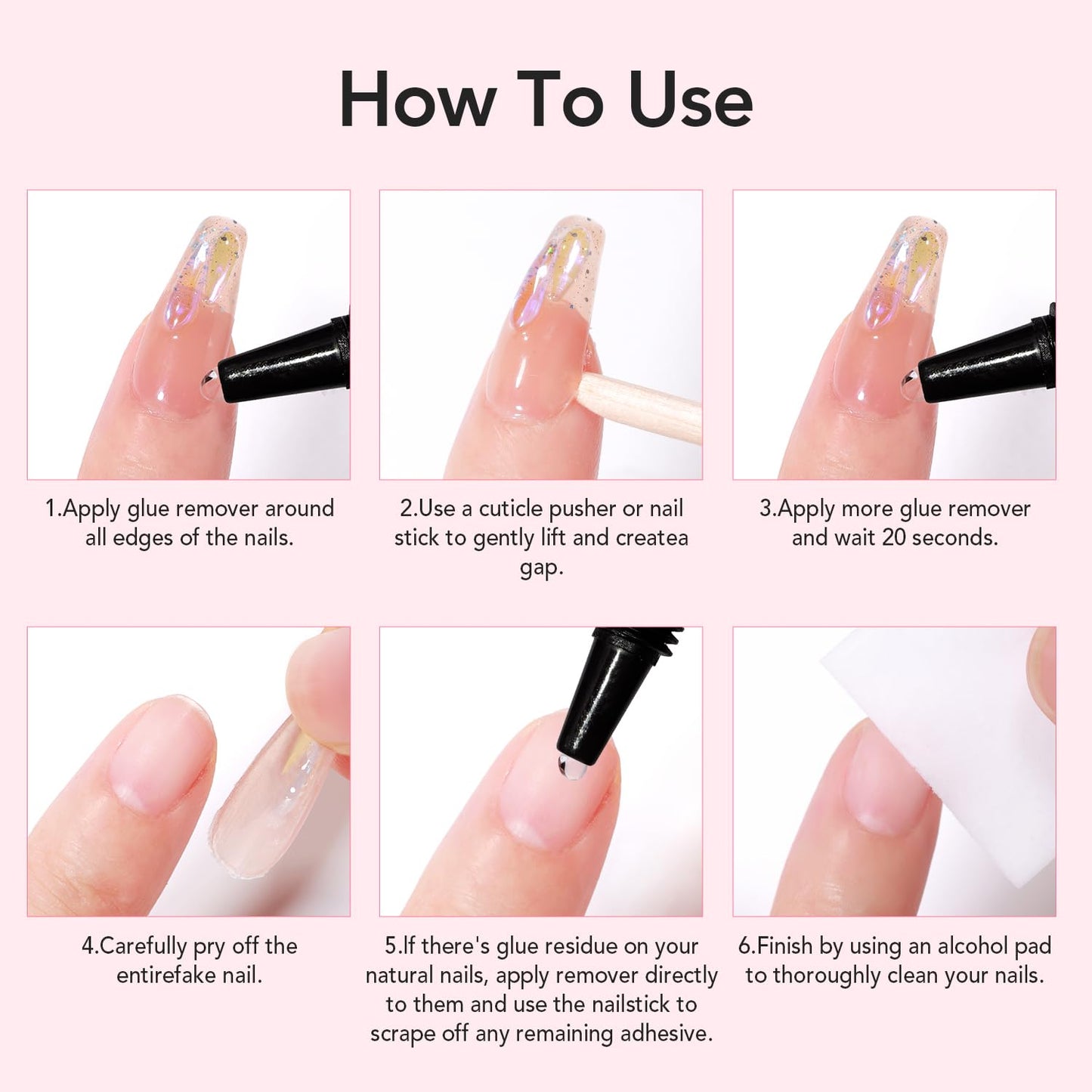 Newly Upgraded Quick Drying 10G Semi Solid Nail Glue Gel with 10Ml Remover Kit for Press on and Fake Acrylic Nails Tips, No Need for UV Lamp, Long Lasting