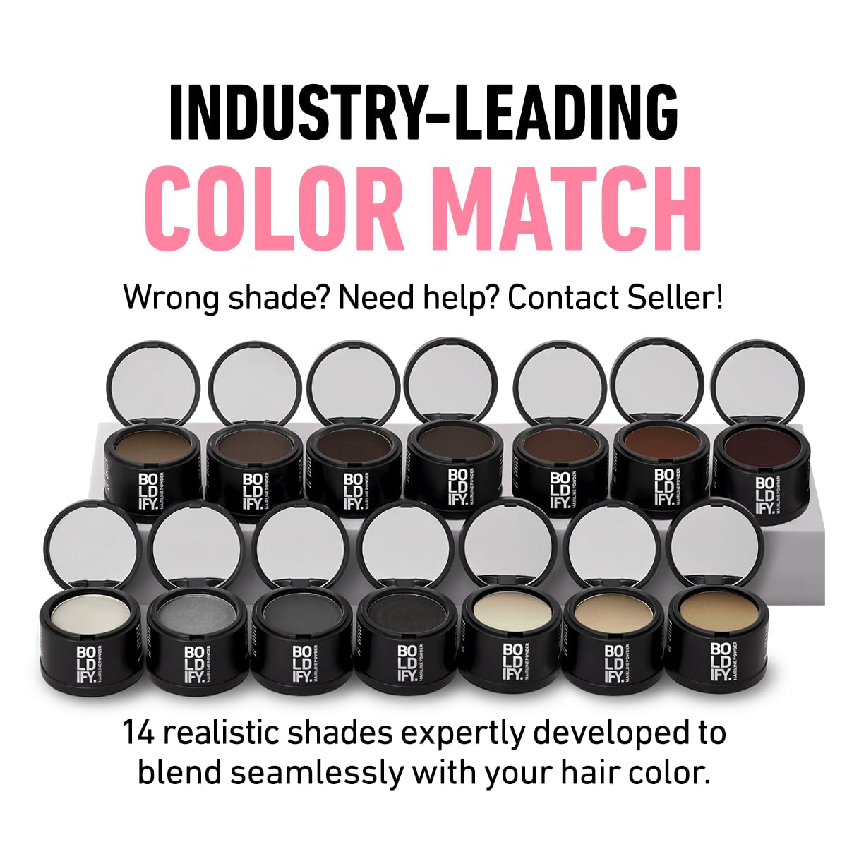 Hairline Powder - Root Touch up Hair Color for Gray Coverage - Bald Spot Concealing Hair Powder for Women & Men - 48-Hour Stain-Proof - Dark Brown