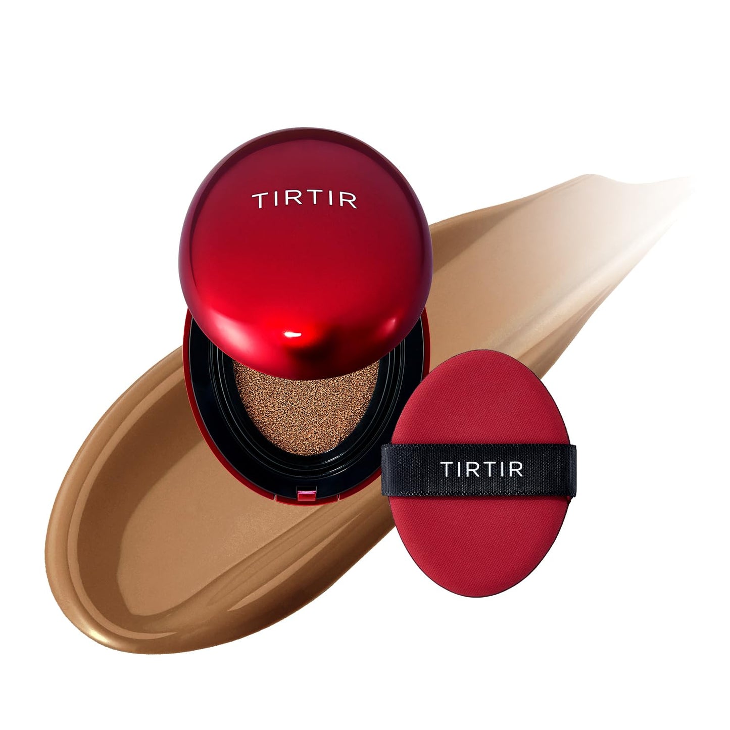 Mask Fit Red Cushion Foundation | Full Coverage, Weightless, Skin Fit, Satin Glow Finish, Korean Makeup BB Foundation, Beauty, Tattoo Cover Up, Buildable (#23N Sand, 0.63 Fl Oz)