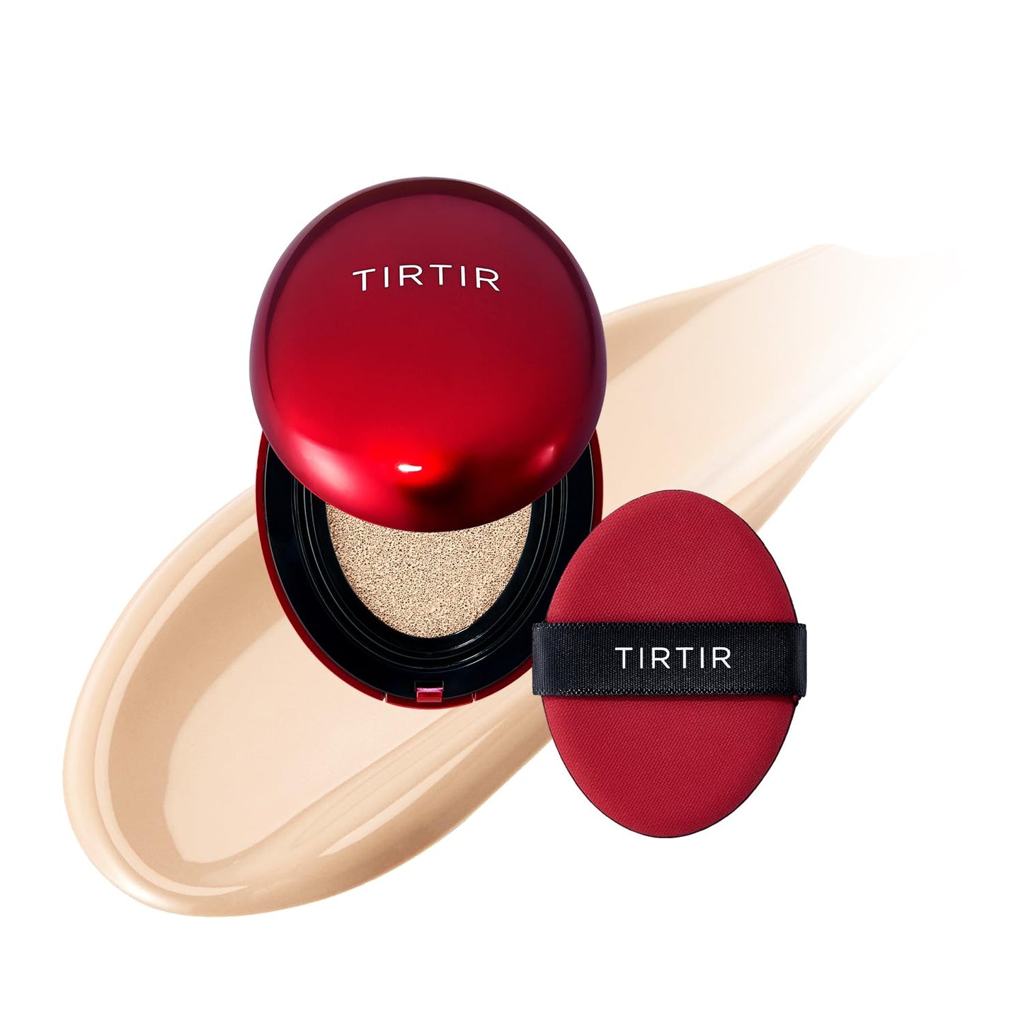 Mask Fit Red Cushion Foundation | Full Coverage, Weightless, Skin Fit, Satin Glow Finish, Korean Makeup BB Foundation, Beauty, Tattoo Cover Up, Buildable (#23N Sand, 0.63 Fl Oz)