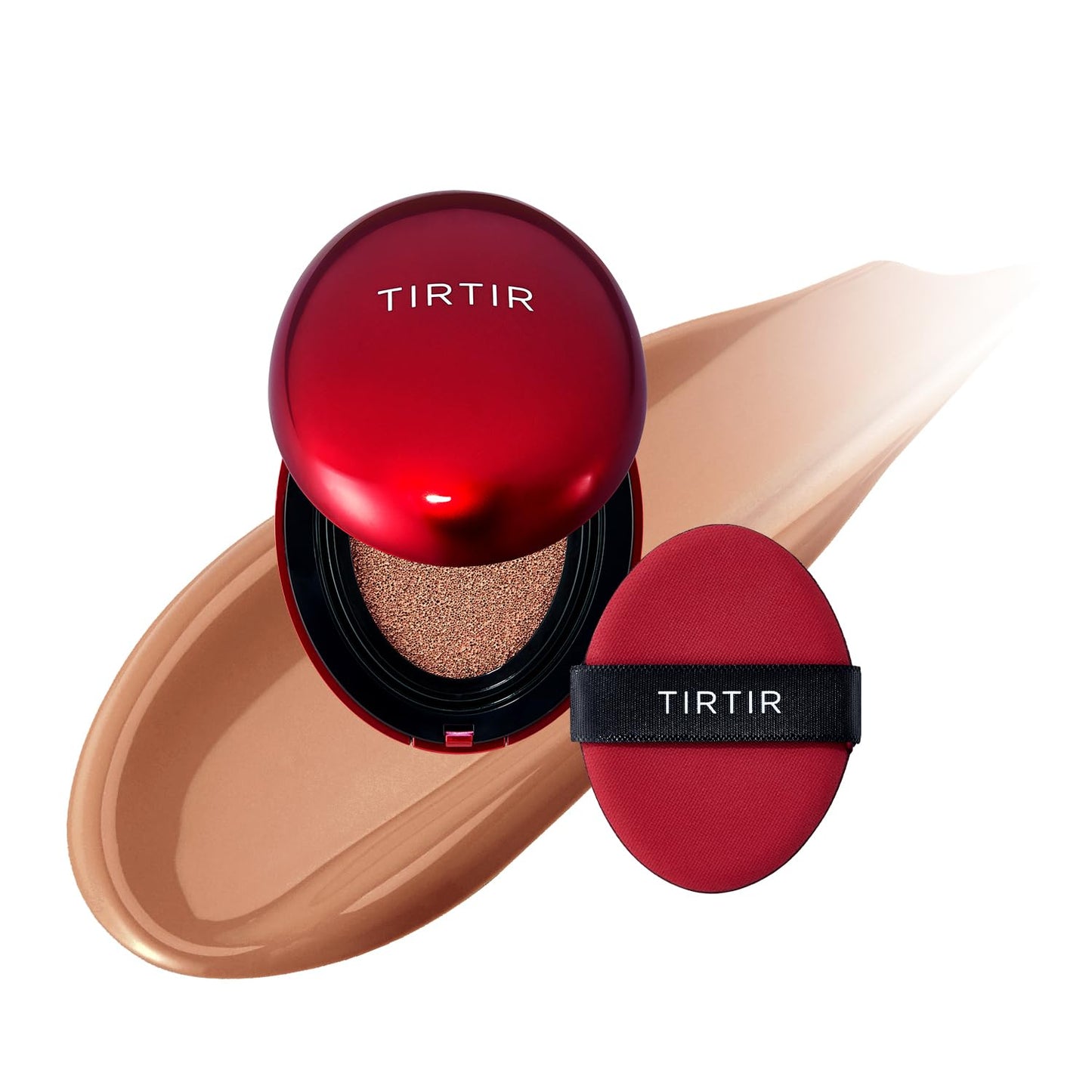 Mask Fit Red Cushion Foundation | Full Coverage, Weightless, Skin Fit, Satin Glow Finish, Korean Makeup BB Foundation, Beauty, Tattoo Cover Up, Buildable (#23N Sand, 0.63 Fl Oz)