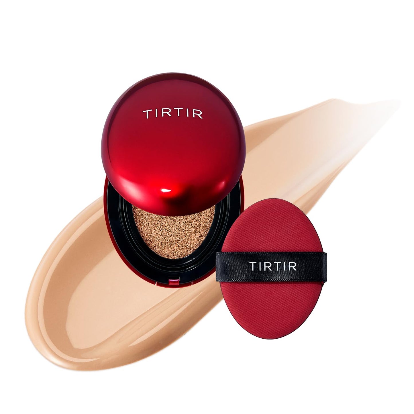 Mask Fit Red Cushion Foundation | Full Coverage, Weightless, Skin Fit, Satin Glow Finish, Korean Makeup BB Foundation, Beauty, Tattoo Cover Up, Buildable (#23N Sand, 0.63 Fl Oz)