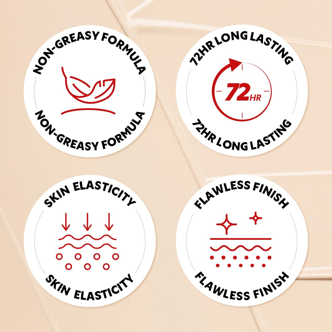 Mask Fit Red Cushion Foundation | Full Coverage, Weightless, Skin Fit, Satin Glow Finish, Korean Makeup BB Foundation, Beauty, Tattoo Cover Up, Buildable (#23N Sand, 0.63 Fl Oz)