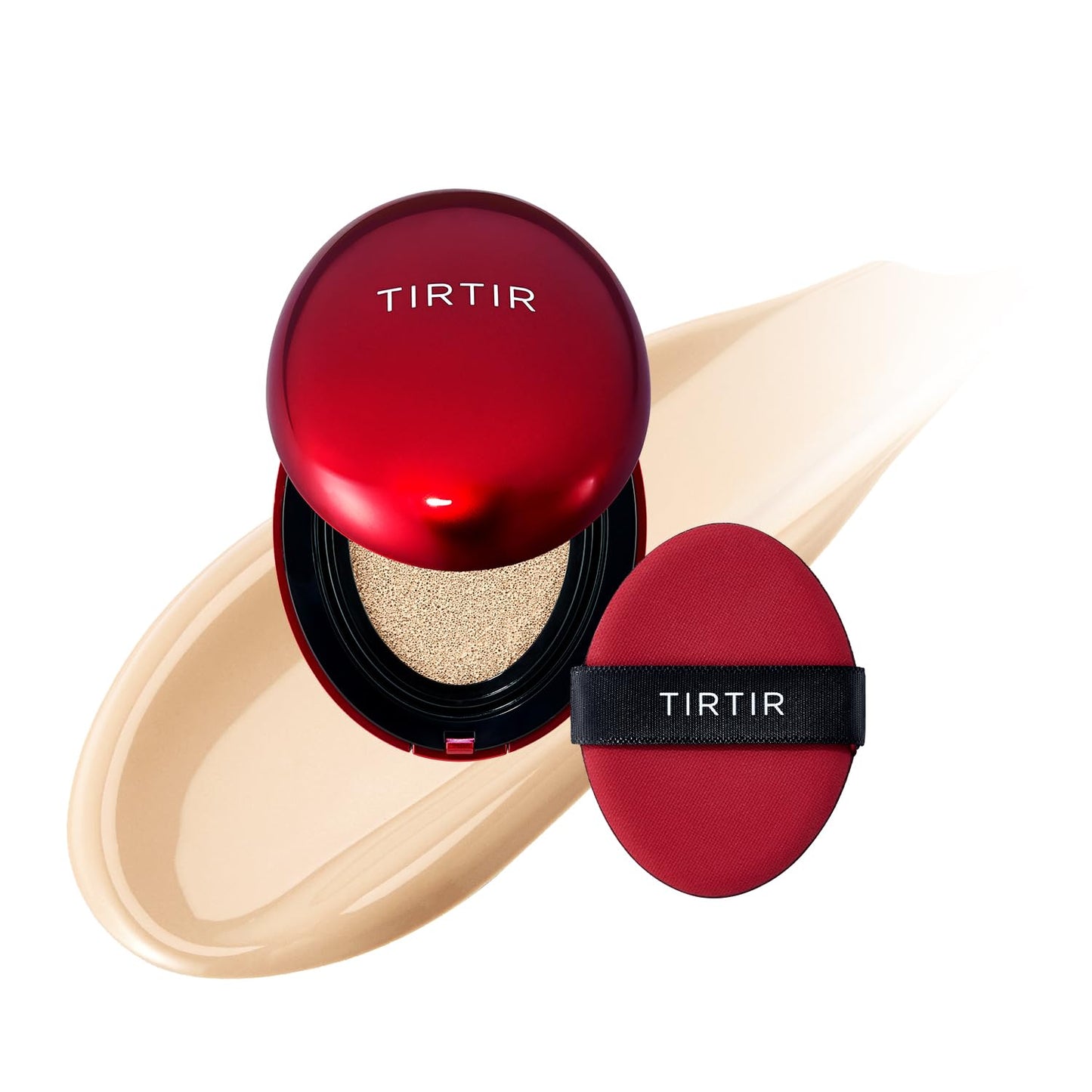 Mask Fit Red Cushion Foundation | Full Coverage, Weightless, Skin Fit, Satin Glow Finish, Korean Makeup BB Foundation, Beauty, Tattoo Cover Up, Buildable (#23N Sand, 0.63 Fl Oz)