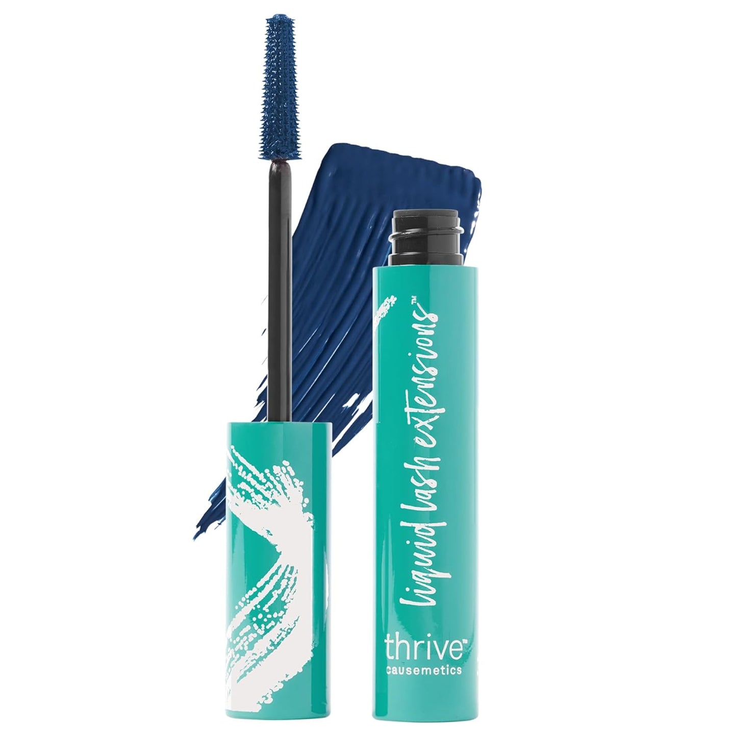 Liquid Lash Extensions Mascara, Tubing Thrive Mascara Lengthening, Volumizing & Curling, Smudge Proof, Washable, No Clumping or Flaking, Vegan & Cruelty Free, Brynn (Rich Black)