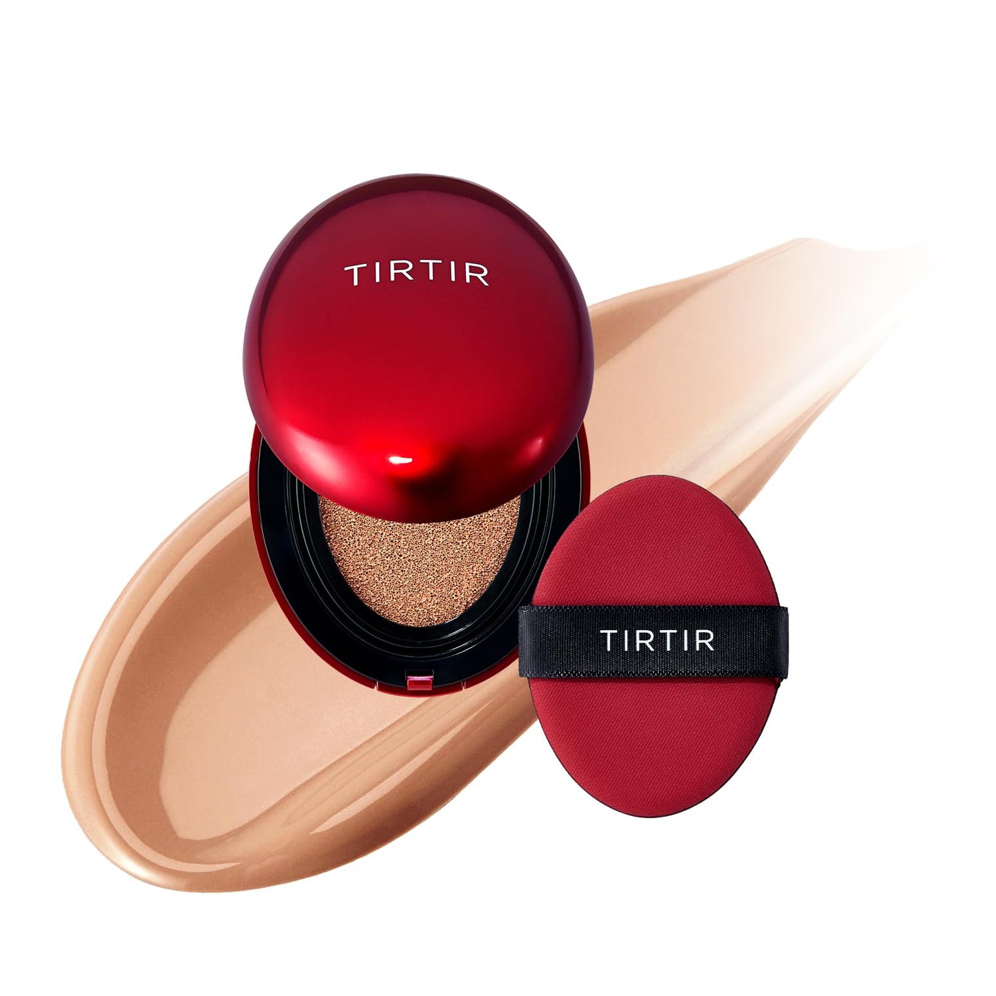 Mask Fit Red Cushion Foundation | Full Coverage, Weightless, Skin Fit, Satin Glow Finish, Korean Makeup BB Foundation, Beauty, Tattoo Cover Up, Buildable (#23N Sand, 0.63 Fl Oz)