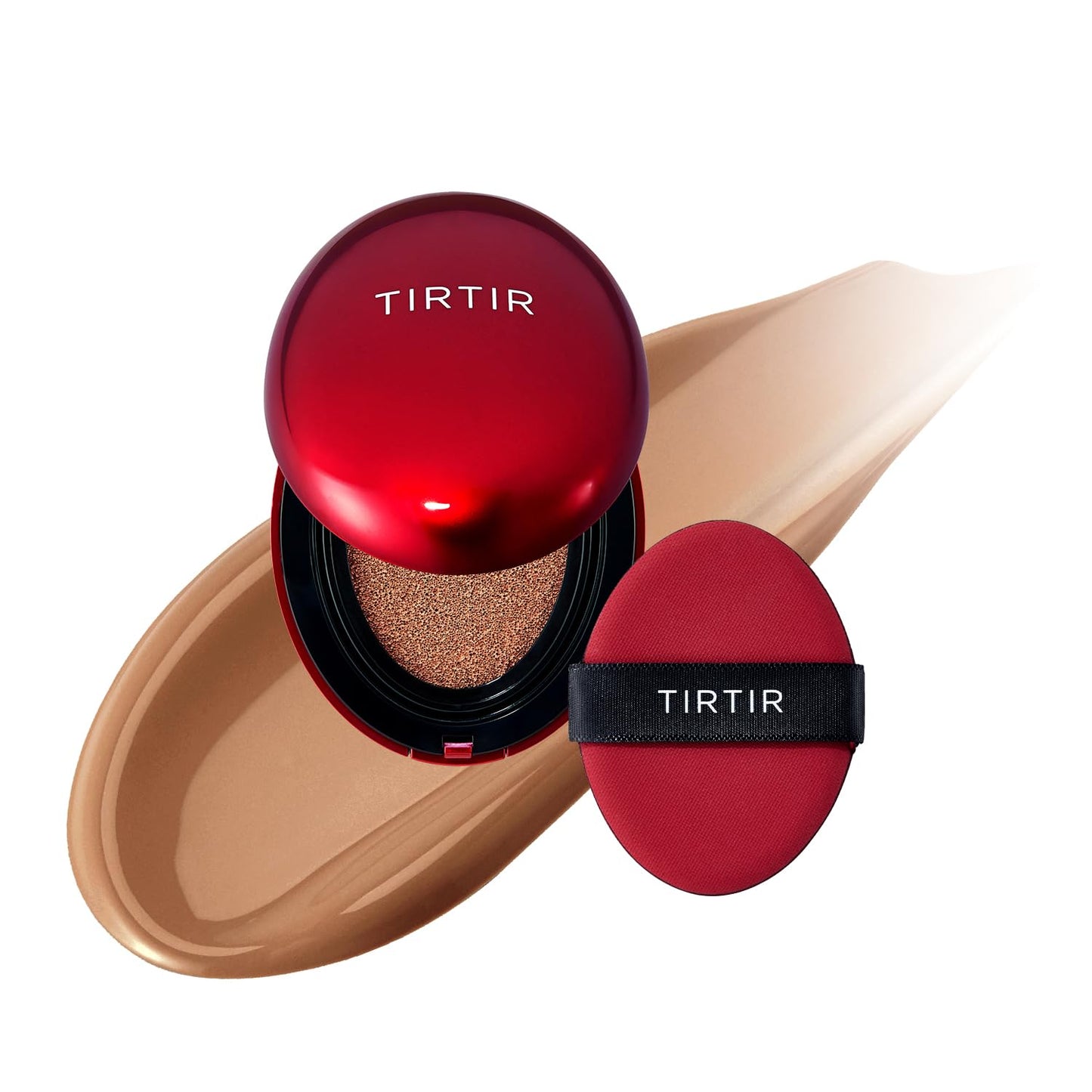 Mask Fit Red Cushion Foundation | Full Coverage, Weightless, Skin Fit, Satin Glow Finish, Korean Makeup BB Foundation, Beauty, Tattoo Cover Up, Buildable (#23N Sand, 0.63 Fl Oz)