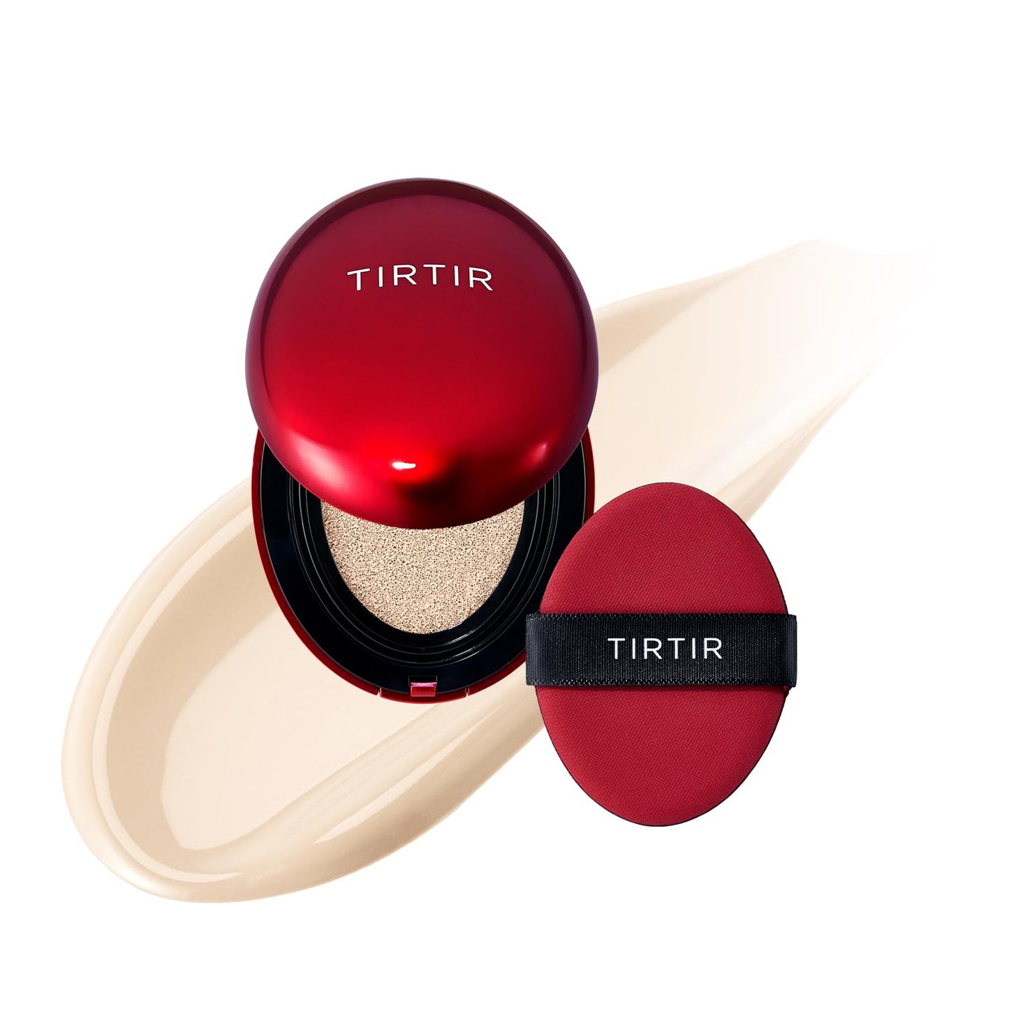 Mask Fit Red Cushion Foundation | Full Coverage, Weightless, Skin Fit, Satin Glow Finish, Korean Makeup BB Foundation, Beauty, Tattoo Cover Up, Buildable (#23N Sand, 0.63 Fl Oz)