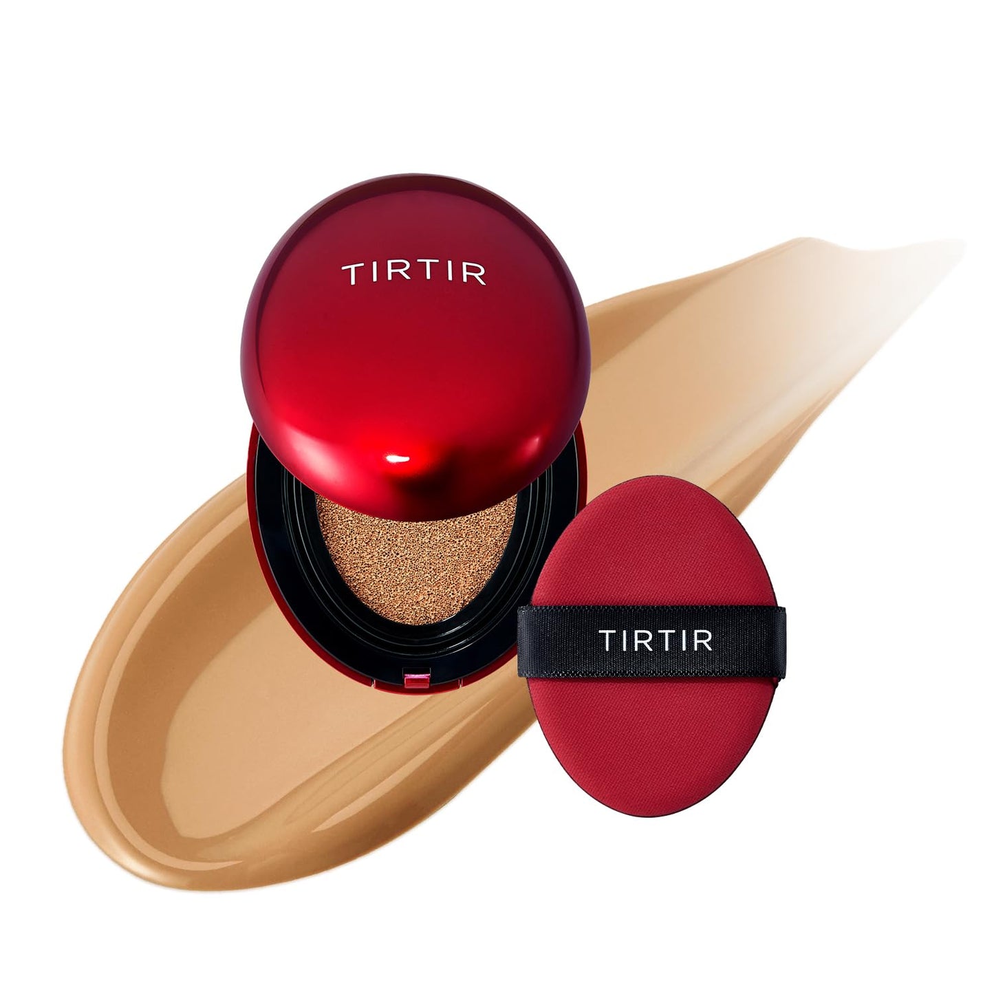 Mask Fit Red Cushion Foundation | Full Coverage, Weightless, Skin Fit, Satin Glow Finish, Korean Makeup BB Foundation, Beauty, Tattoo Cover Up, Buildable (#23N Sand, 0.63 Fl Oz)