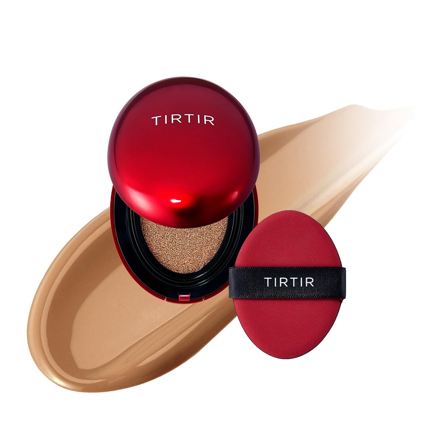 Mask Fit Red Cushion Foundation | Full Coverage, Weightless, Skin Fit, Satin Glow Finish, Korean Makeup BB Foundation, Beauty, Tattoo Cover Up, Buildable (#23N Sand, 0.63 Fl Oz)