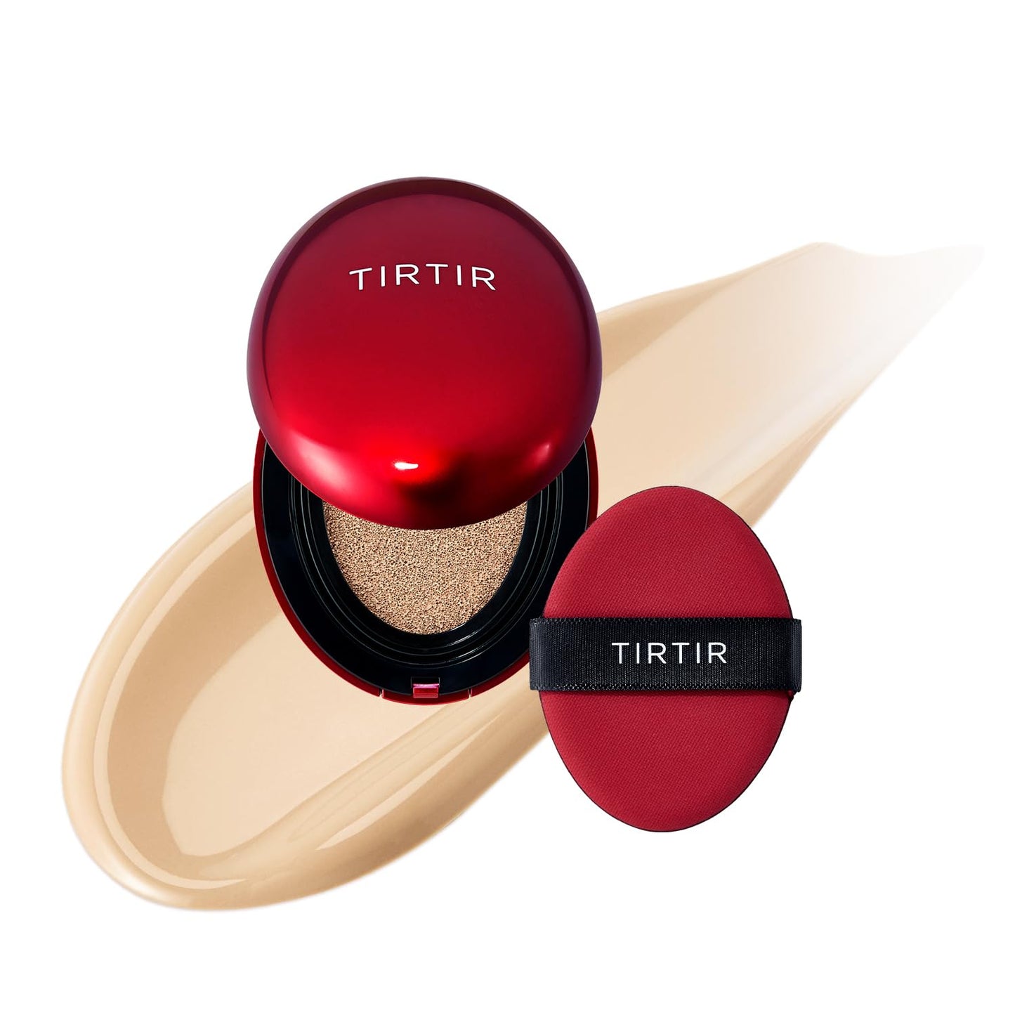 Mask Fit Red Cushion Foundation | Full Coverage, Weightless, Skin Fit, Satin Glow Finish, Korean Makeup BB Foundation, Beauty, Tattoo Cover Up, Buildable (#23N Sand, 0.63 Fl Oz)