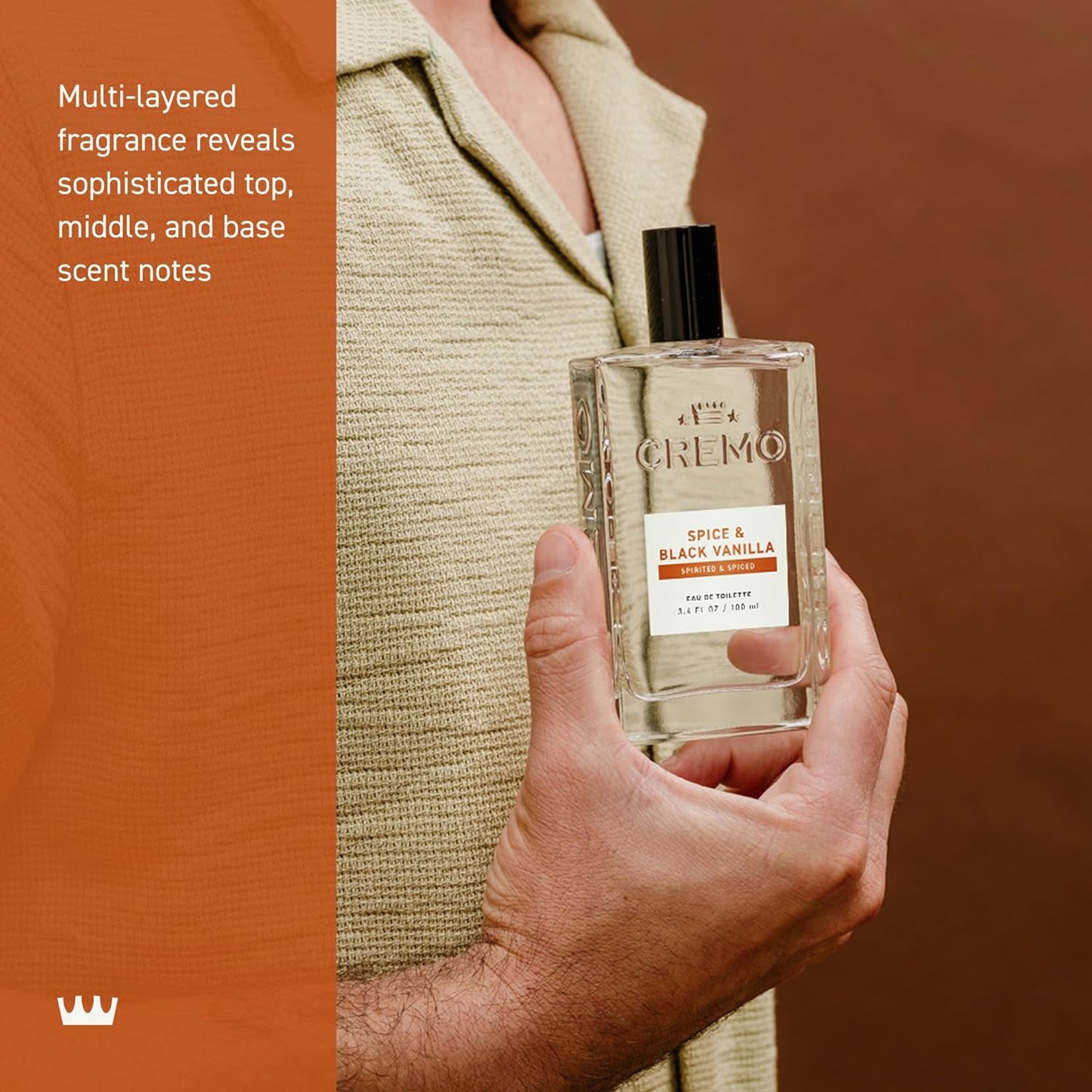 Cologne for Men - Spice & Black Vanilla Mens Cologne Spray, an Explosion of Vibrant Spices, Dark Woods and Black Vanilla, Multi-Layered Signature Men'S Fragrances, 3.4 Fl Oz