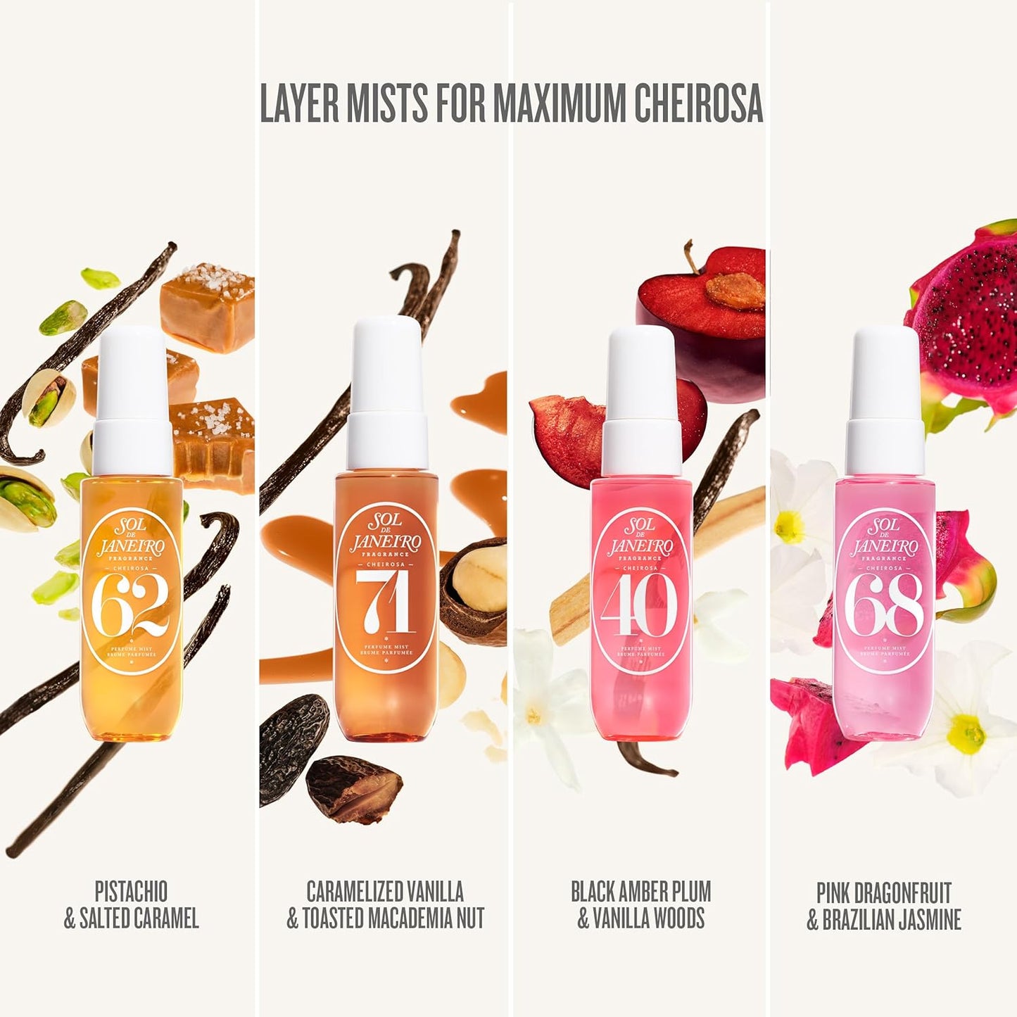 Spritz & Shine Cheirosa Perfume Mist Set | Amazon Exclusive | Perfume Mist Discovery Set of 4 | Holiday Gift Set