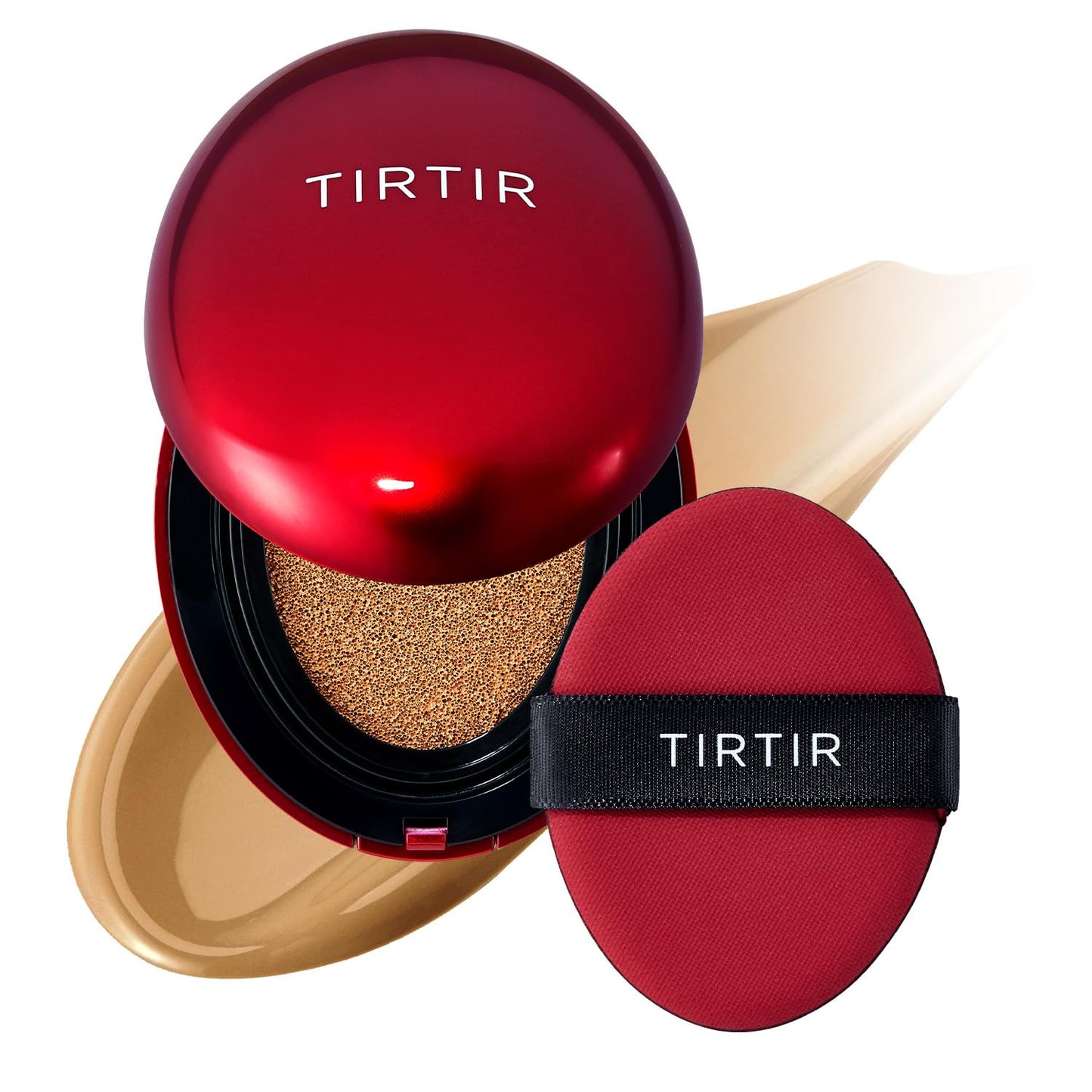 Mask Fit Red Cushion Foundation | Full Coverage, Weightless, Skin Fit, Satin Glow Finish, Korean Makeup BB Foundation, Beauty, Tattoo Cover Up, Buildable (#23N Sand, 0.63 Fl Oz)