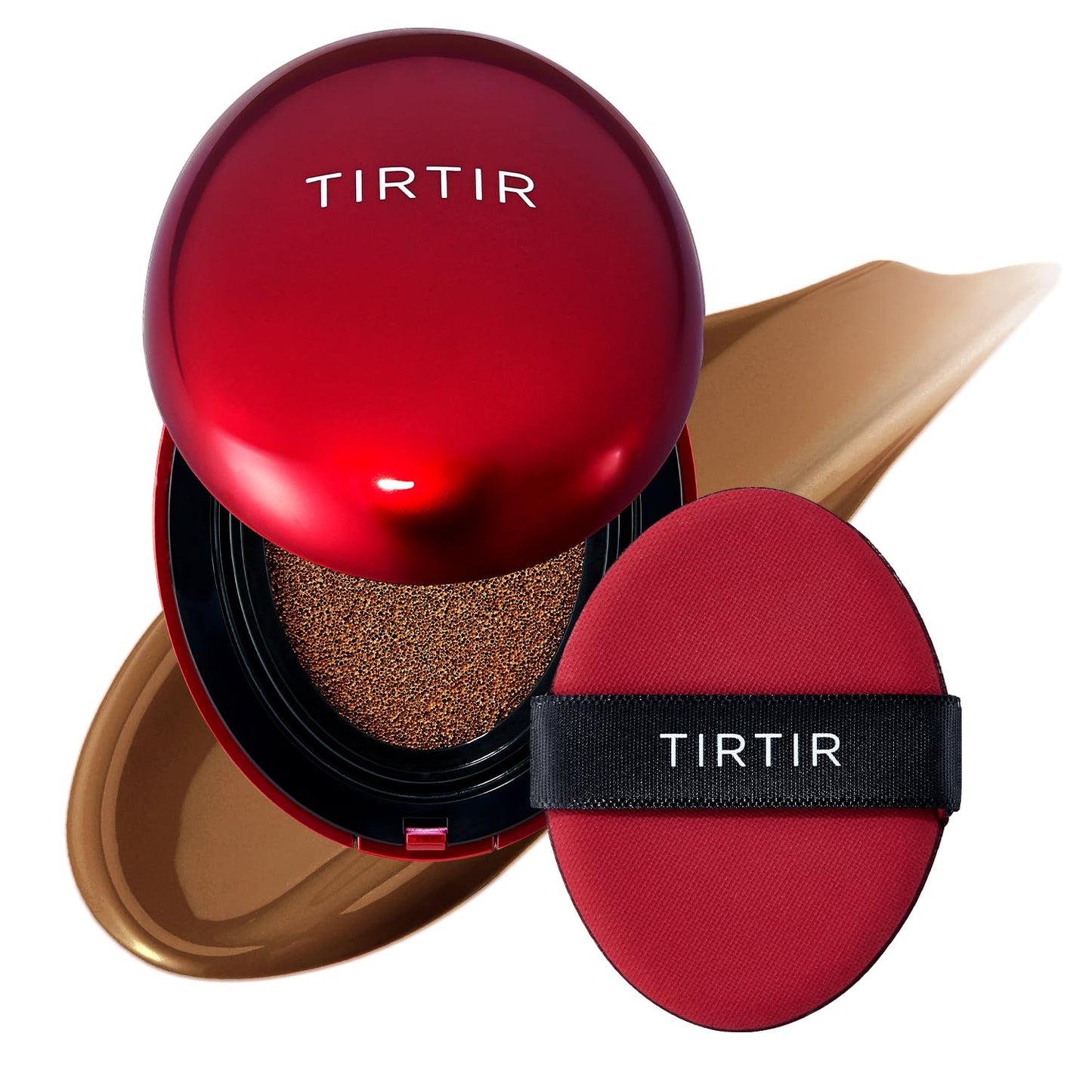 Mask Fit Red Cushion Foundation | Full Coverage, Weightless, Skin Fit, Satin Glow Finish, Korean Makeup BB Foundation, Beauty, Tattoo Cover Up, Buildable (#23N Sand, 0.63 Fl Oz)