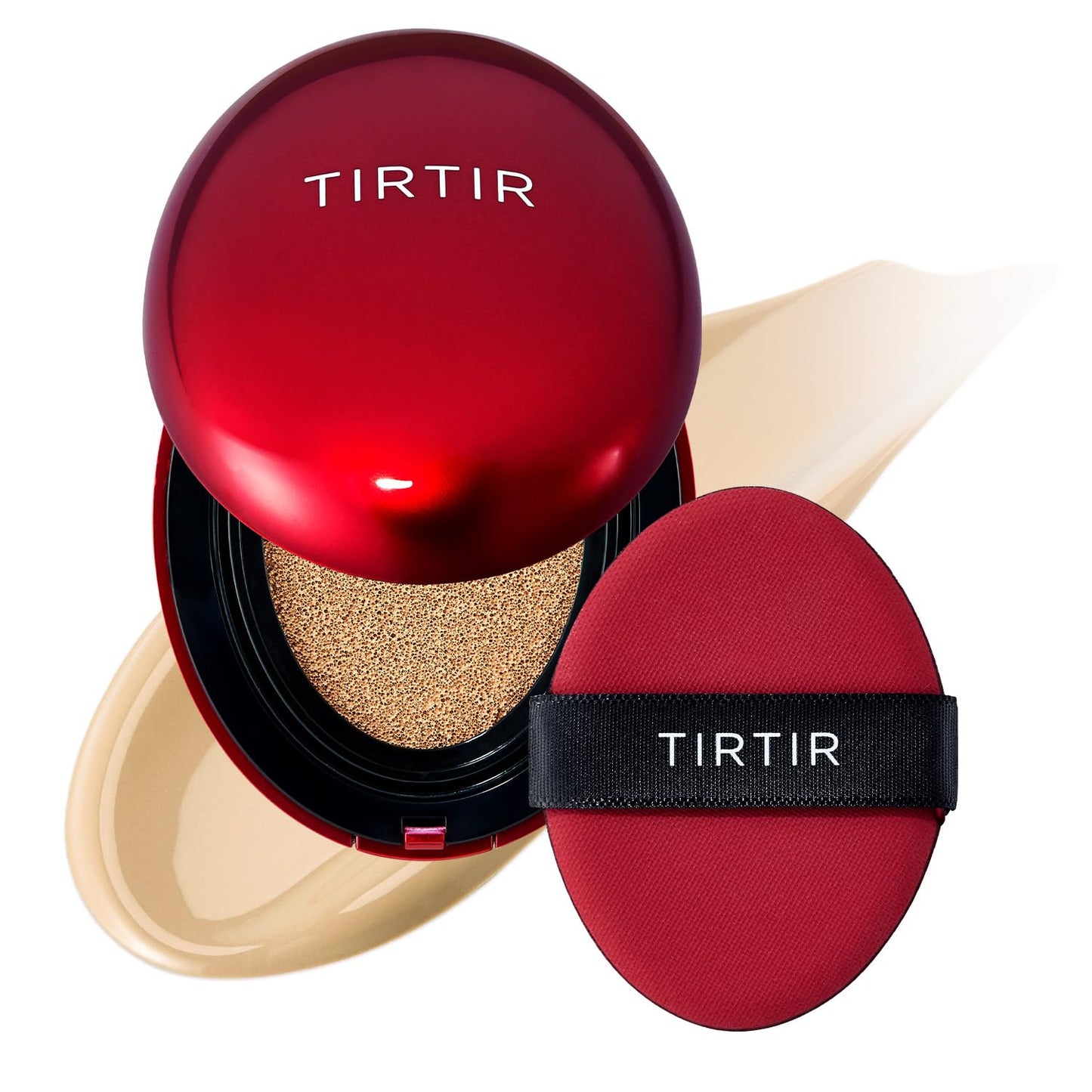 Mask Fit Red Cushion Foundation | Full Coverage, Weightless, Skin Fit, Satin Glow Finish, Korean Makeup BB Foundation, Beauty, Tattoo Cover Up, Buildable (#23N Sand, 0.63 Fl Oz)