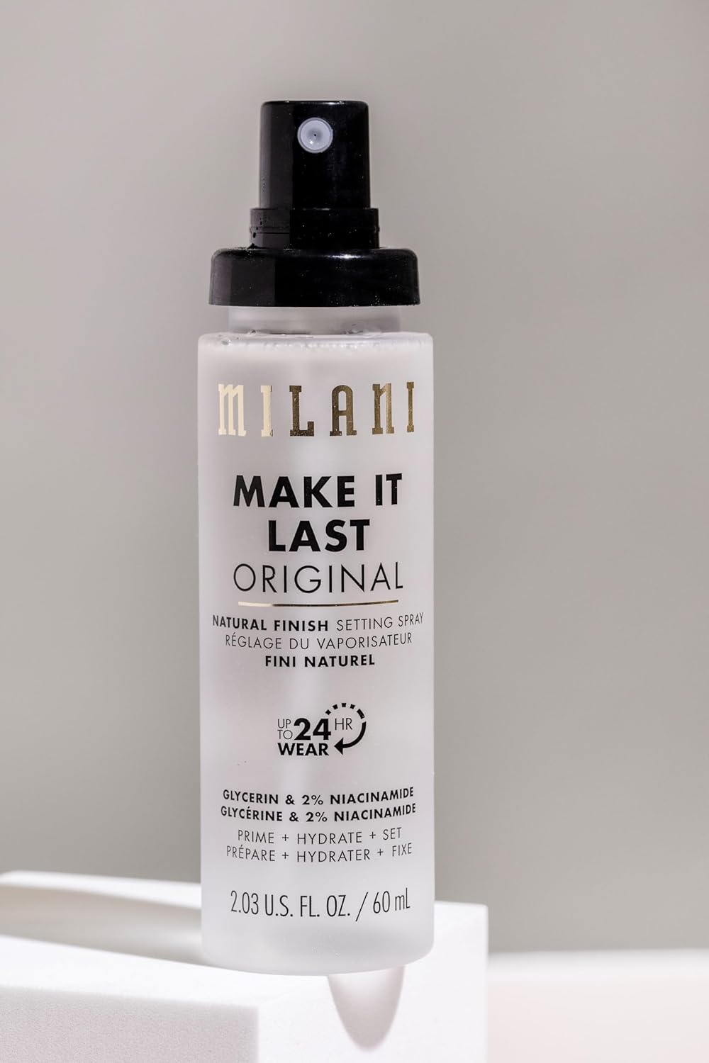 Setting Spray + Primer, Make It Last Original - Natural Finish with Niacinamide for Hydration, Setting Spray for Makeup and Face Primer, 3-In-1 Prime + Hydrate + Set, 2.03 Fl. Oz