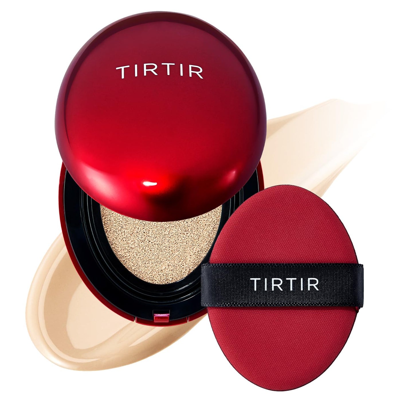 Mask Fit Red Cushion Foundation | Full Coverage, Weightless, Skin Fit, Satin Glow Finish, Korean Makeup BB Foundation, Beauty, Tattoo Cover Up, Buildable (#23N Sand, 0.63 Fl Oz)