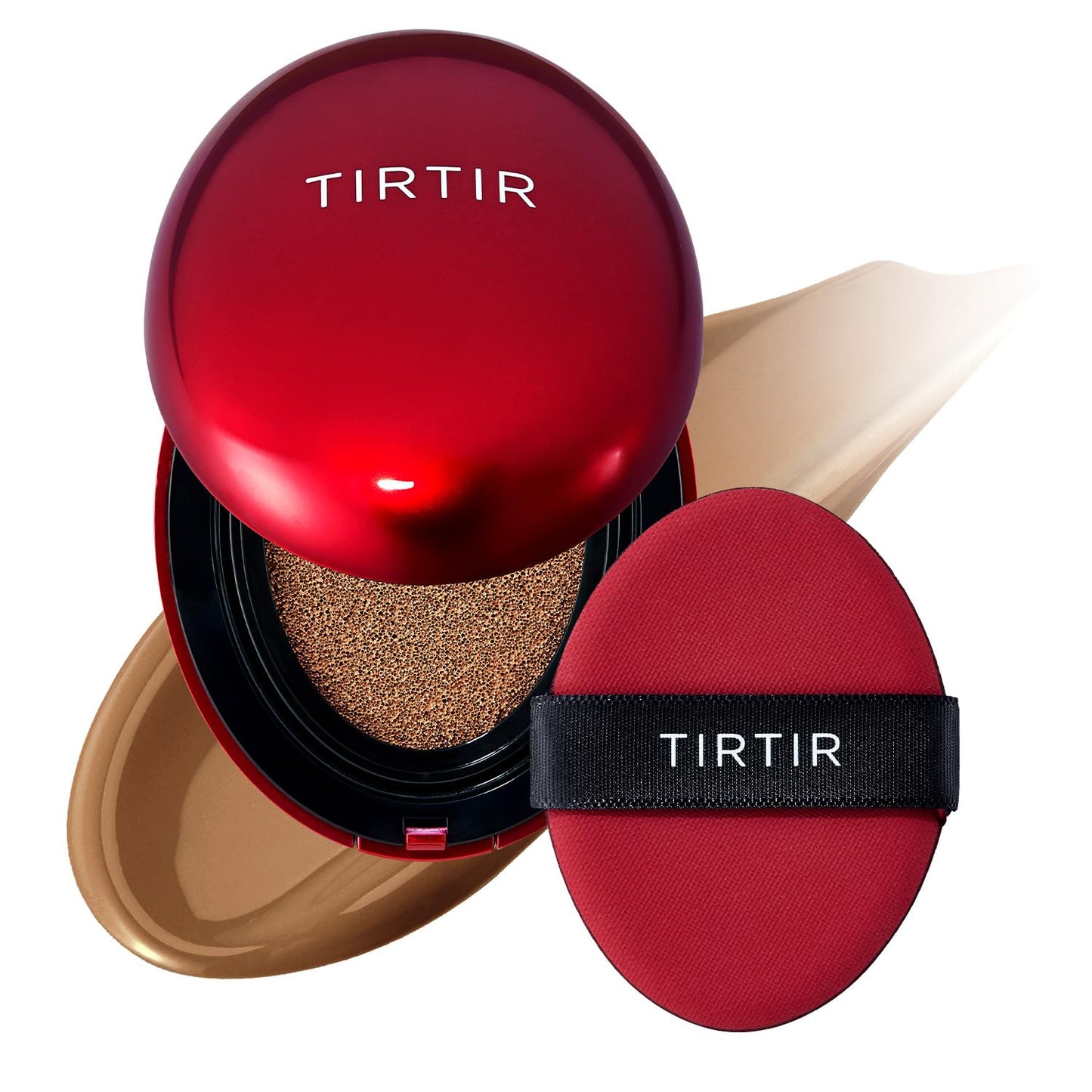 Mask Fit Red Cushion Foundation | Full Coverage, Weightless, Skin Fit, Satin Glow Finish, Korean Makeup BB Foundation, Beauty, Tattoo Cover Up, Buildable (#23N Sand, 0.63 Fl Oz)