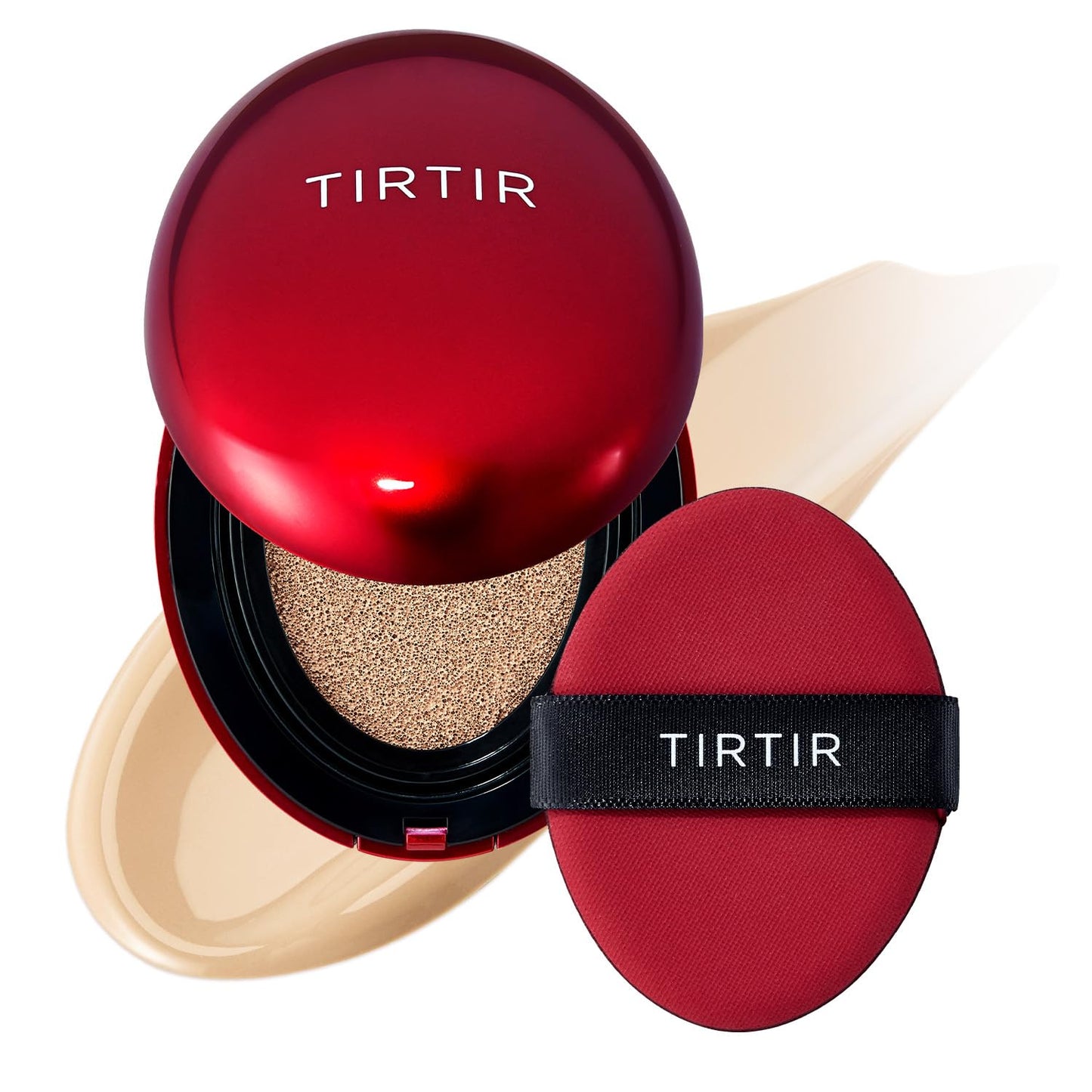 Mask Fit Red Cushion Foundation | Full Coverage, Weightless, Skin Fit, Satin Glow Finish, Korean Makeup BB Foundation, Beauty, Tattoo Cover Up, Buildable (#23N Sand, 0.63 Fl Oz)
