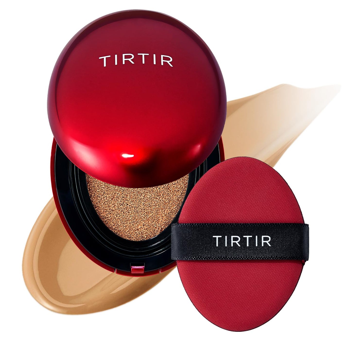Mask Fit Red Cushion Foundation | Full Coverage, Weightless, Skin Fit, Satin Glow Finish, Korean Makeup BB Foundation, Beauty, Tattoo Cover Up, Buildable (#23N Sand, 0.63 Fl Oz)