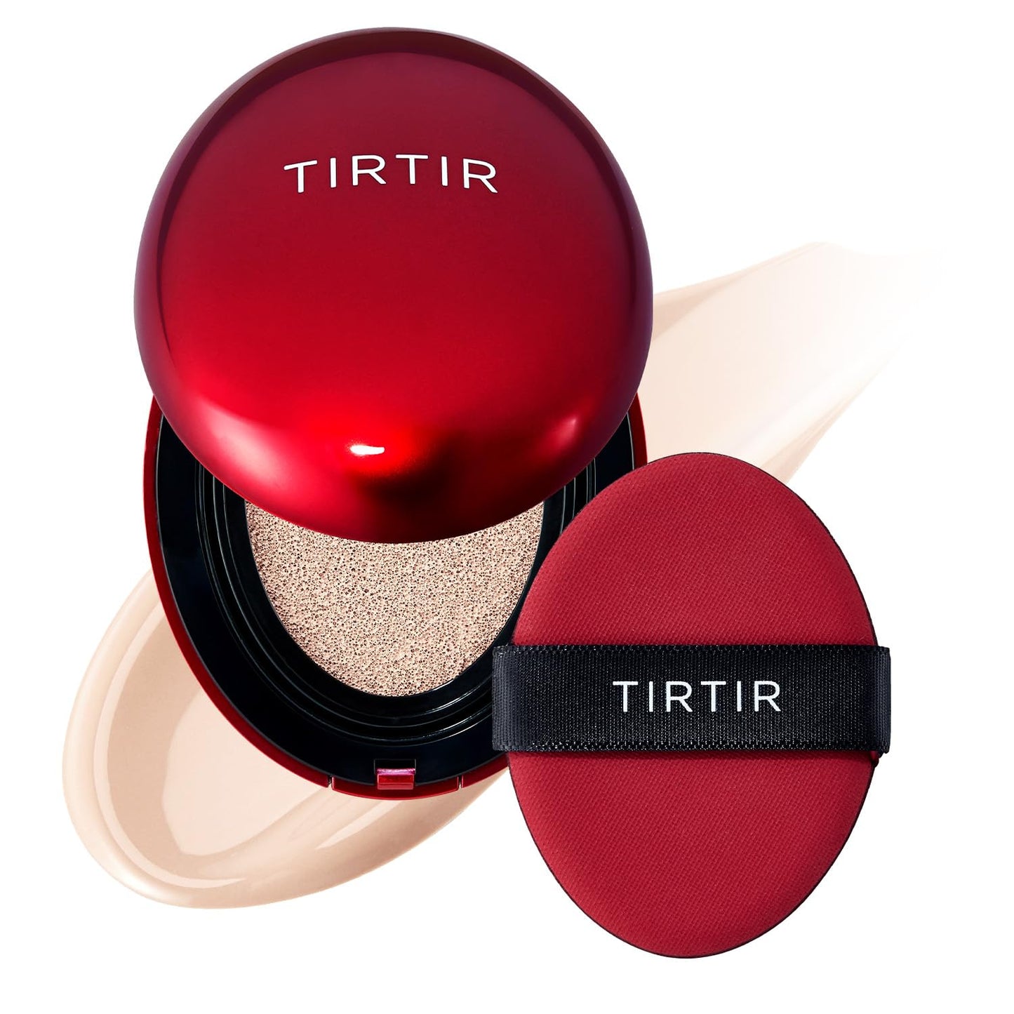 Mask Fit Red Cushion Foundation | Full Coverage, Weightless, Skin Fit, Satin Glow Finish, Korean Makeup BB Foundation, Beauty, Tattoo Cover Up, Buildable (#23N Sand, 0.63 Fl Oz)