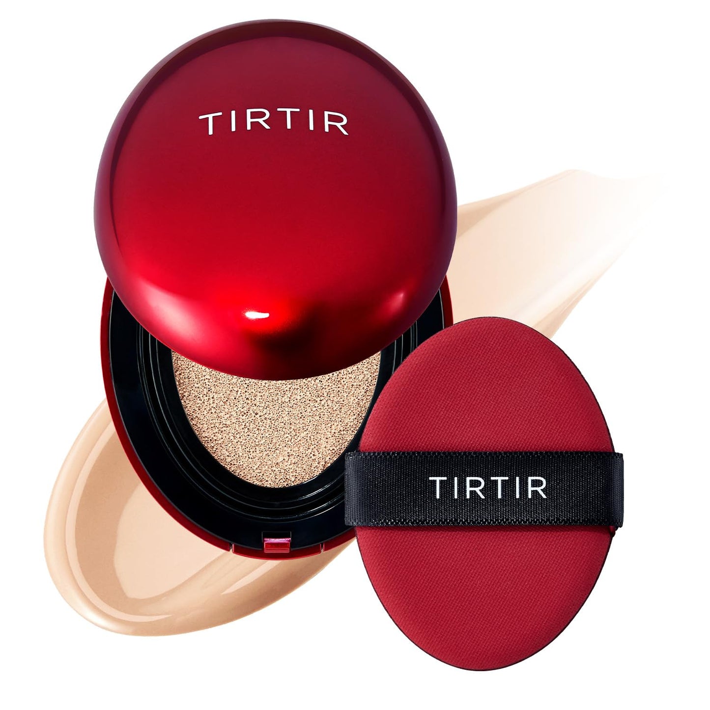 Mask Fit Red Cushion Foundation | Full Coverage, Weightless, Skin Fit, Satin Glow Finish, Korean Makeup BB Foundation, Beauty, Tattoo Cover Up, Buildable (#23N Sand, 0.63 Fl Oz)