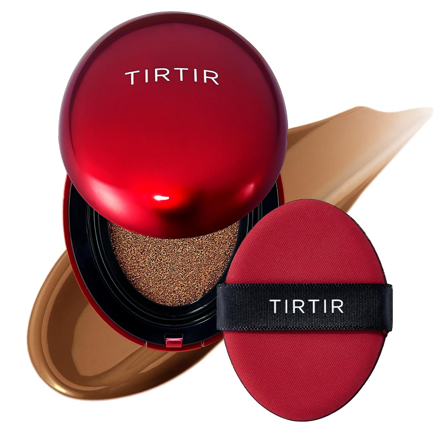 Mask Fit Red Cushion Foundation | Full Coverage, Weightless, Skin Fit, Satin Glow Finish, Korean Makeup BB Foundation, Beauty, Tattoo Cover Up, Buildable (#23N Sand, 0.63 Fl Oz)