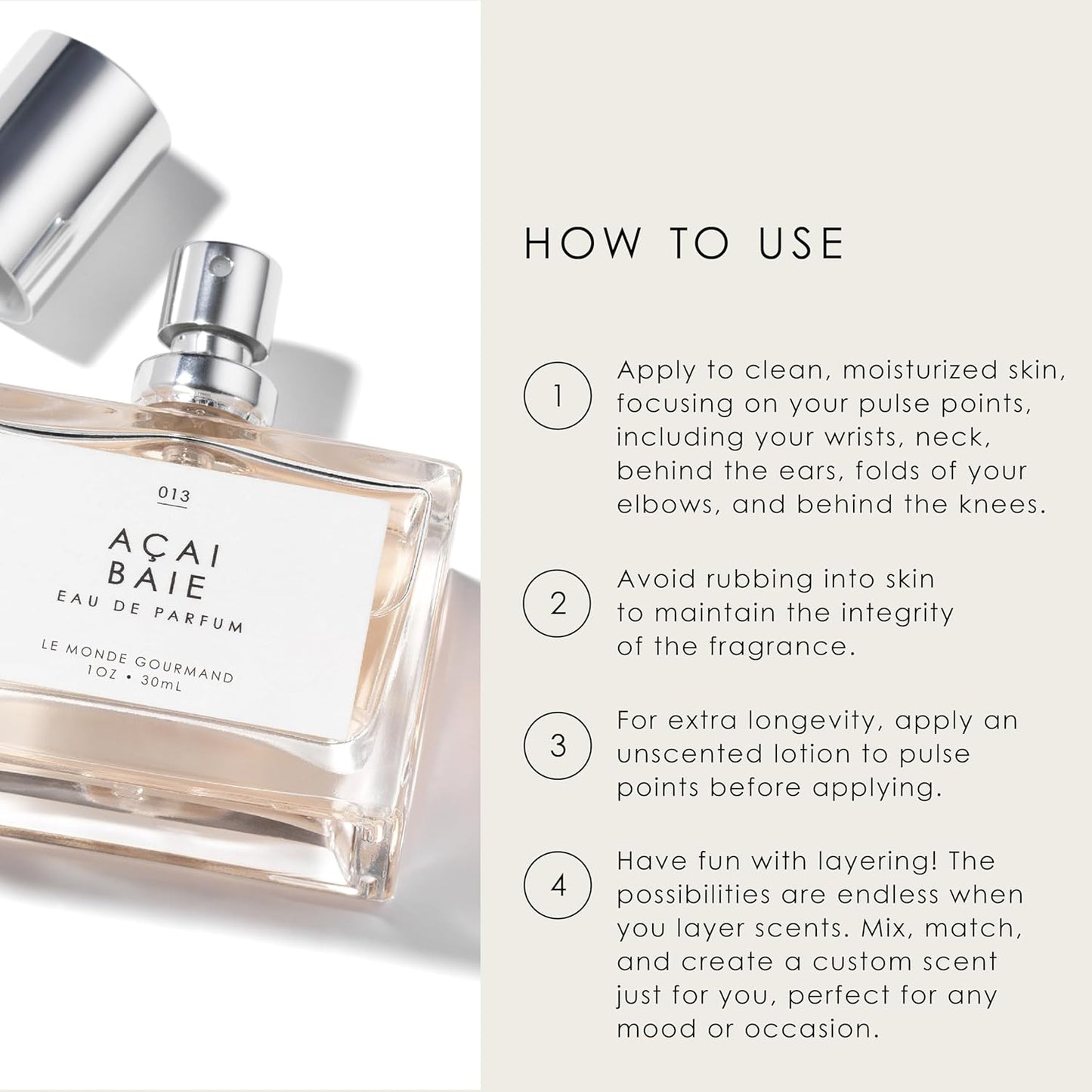 Crème Vanille Eau De Parfum - 1 Fl Oz (30 Ml) - Warm Vanilla, Jasmine, Amber Perfume Notes