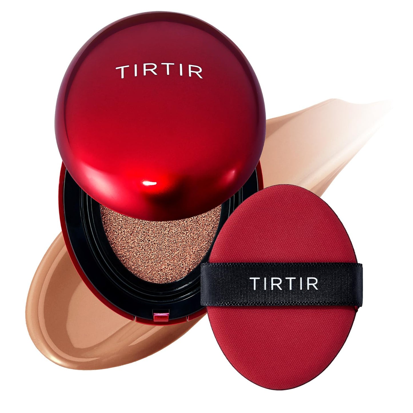 Mask Fit Red Cushion Foundation | Full Coverage, Weightless, Skin Fit, Satin Glow Finish, Korean Makeup BB Foundation, Beauty, Tattoo Cover Up, Buildable (#23N Sand, 0.63 Fl Oz)