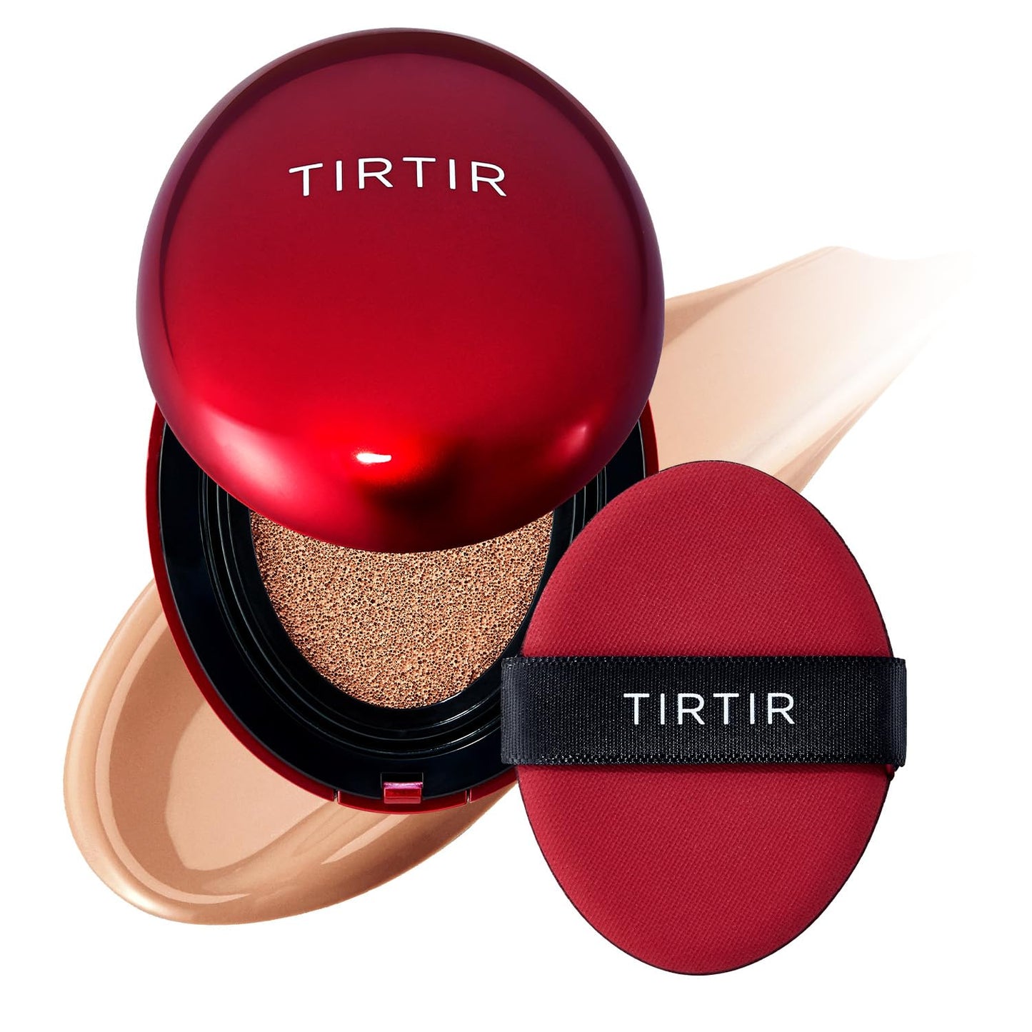 Mask Fit Red Cushion Foundation | Full Coverage, Weightless, Skin Fit, Satin Glow Finish, Korean Makeup BB Foundation, Beauty, Tattoo Cover Up, Buildable (#23N Sand, 0.63 Fl Oz)