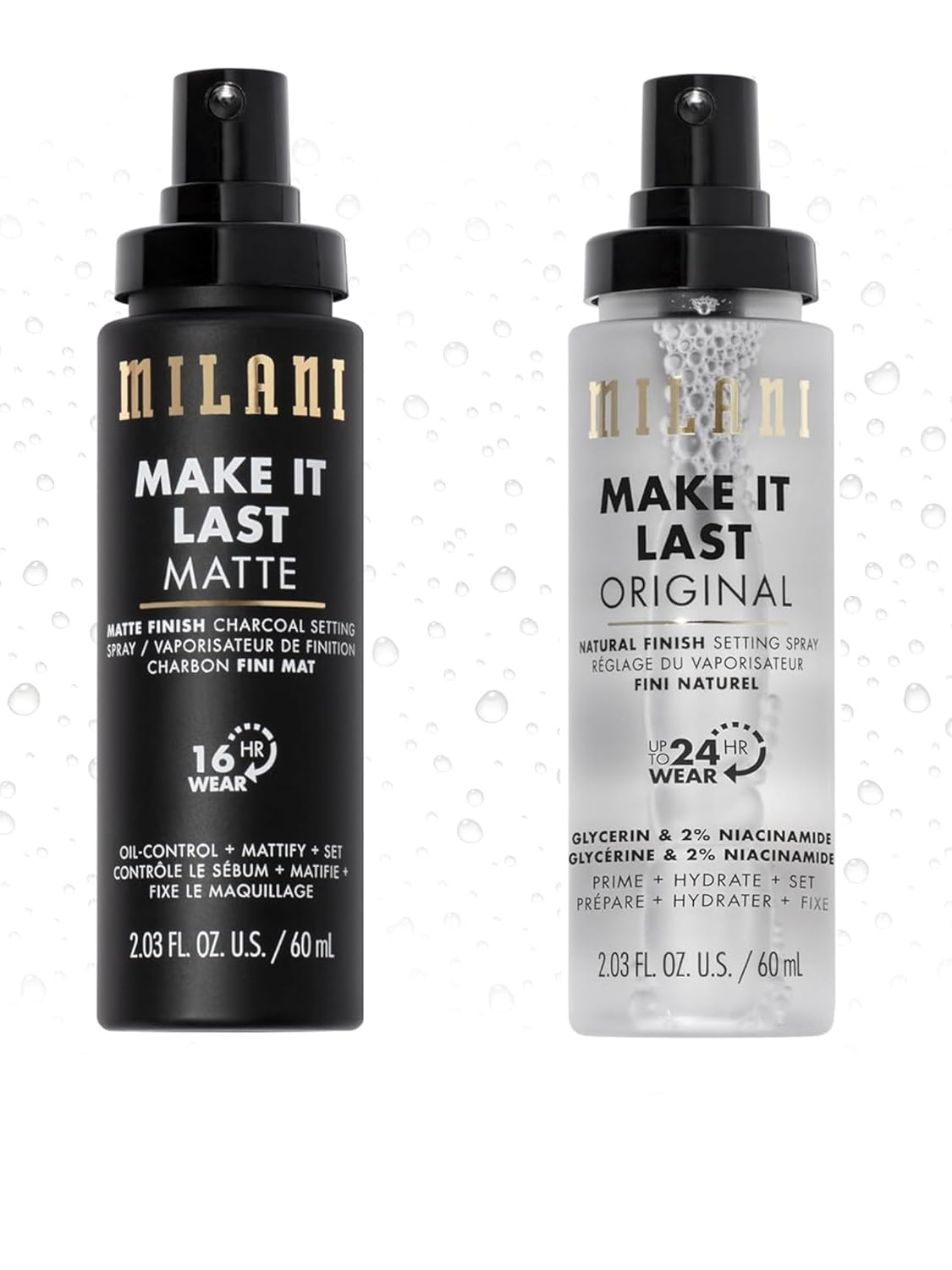 Setting Spray + Primer, Make It Last Original - Natural Finish with Niacinamide for Hydration, Setting Spray for Makeup and Face Primer, 3-In-1 Prime + Hydrate + Set, 2.03 Fl. Oz