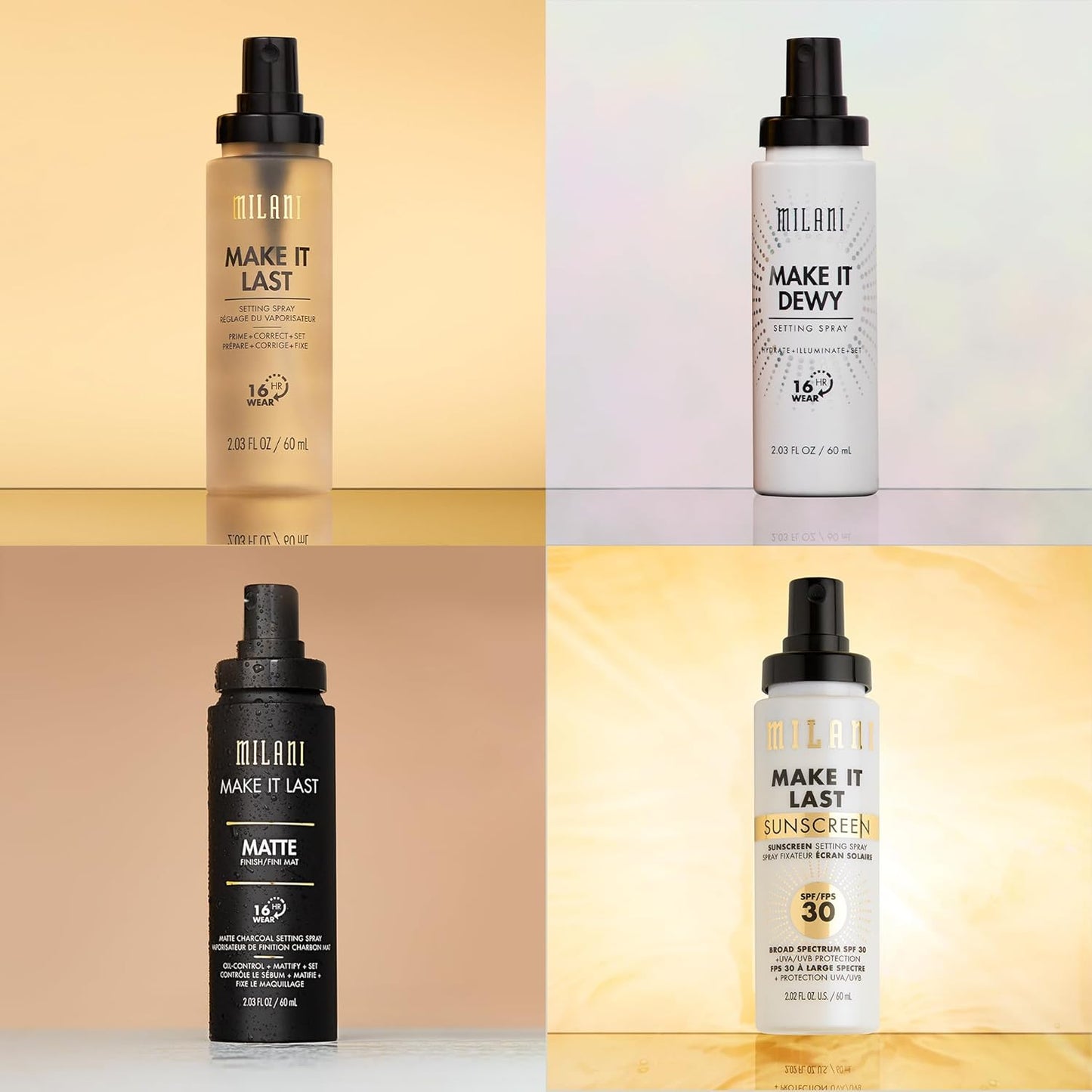 Setting Spray + Primer, Make It Last Original - Natural Finish with Niacinamide for Hydration, Setting Spray for Makeup and Face Primer, 3-In-1 Prime + Hydrate + Set, 2.03 Fl. Oz