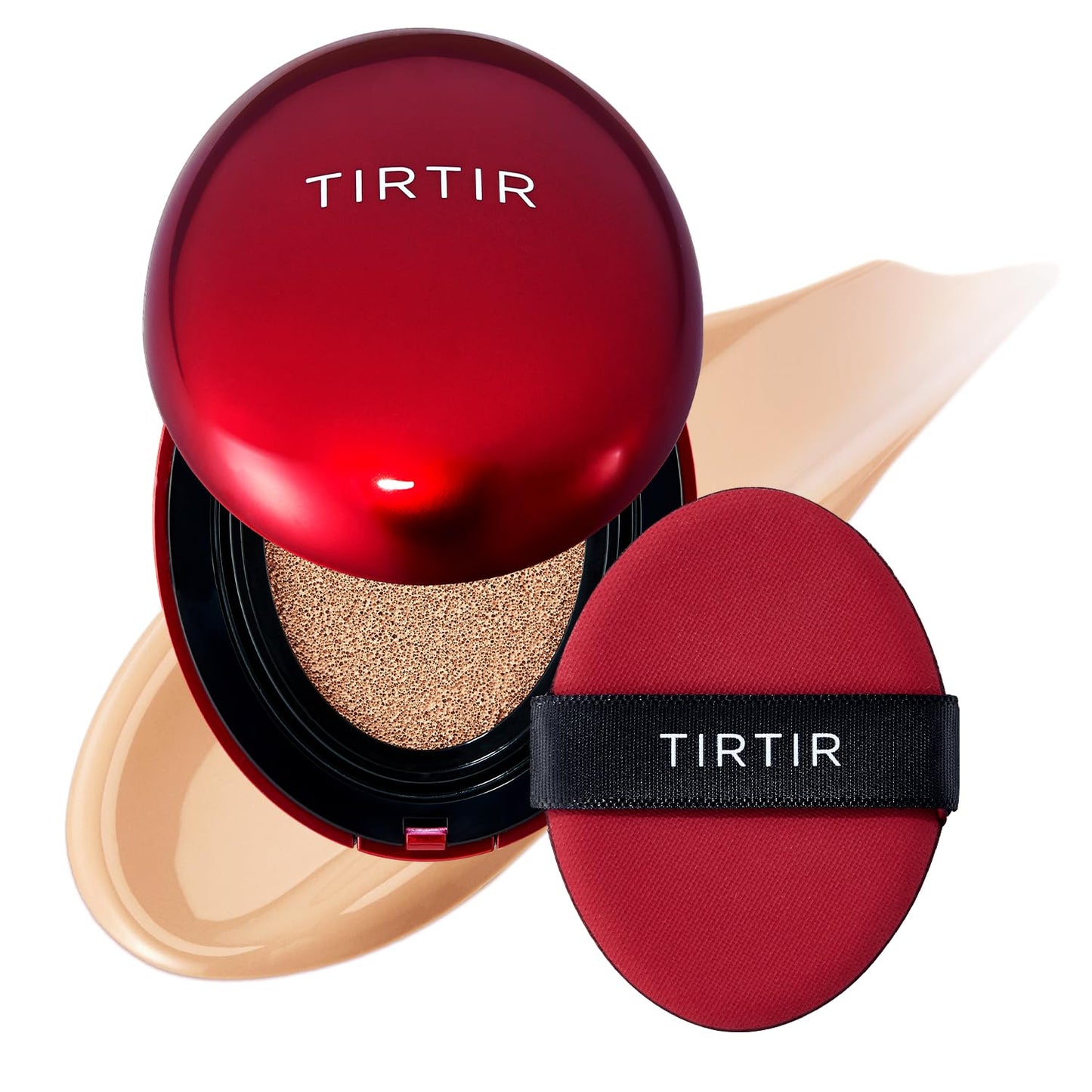 Mask Fit Red Cushion Foundation | Full Coverage, Weightless, Skin Fit, Satin Glow Finish, Korean Makeup BB Foundation, Beauty, Tattoo Cover Up, Buildable (#23N Sand, 0.63 Fl Oz)
