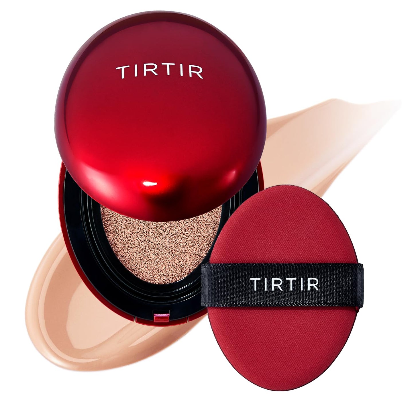 Mask Fit Red Cushion Foundation | Full Coverage, Weightless, Skin Fit, Satin Glow Finish, Korean Makeup BB Foundation, Beauty, Tattoo Cover Up, Buildable (#23N Sand, 0.63 Fl Oz)